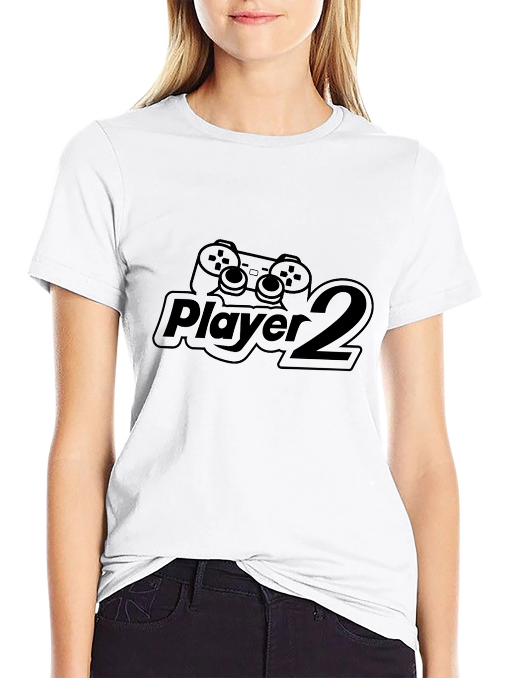 Player 2 Black T-Shirt - Gamer Style