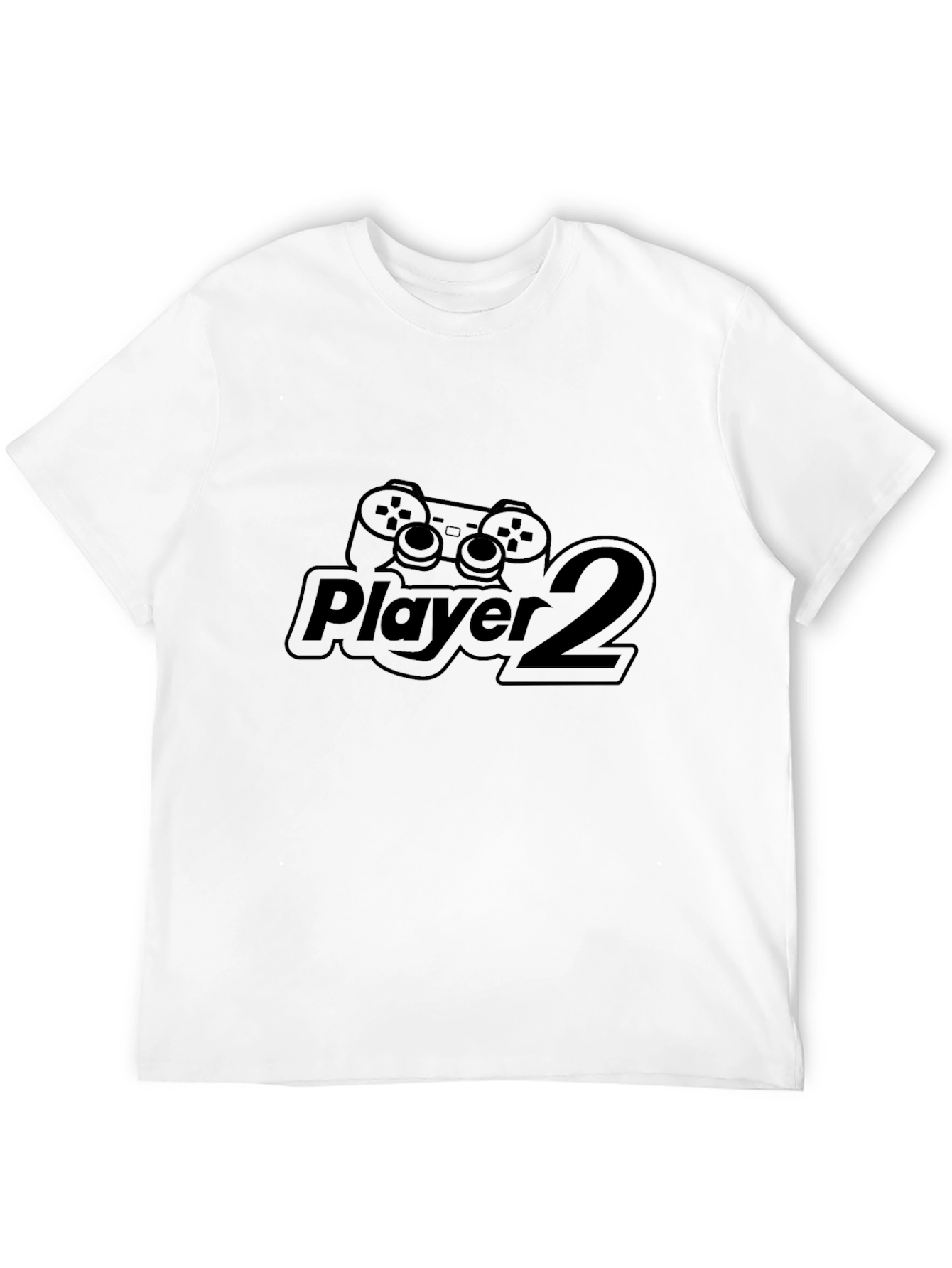 Player 2 Black T-Shirt - Gamer Style