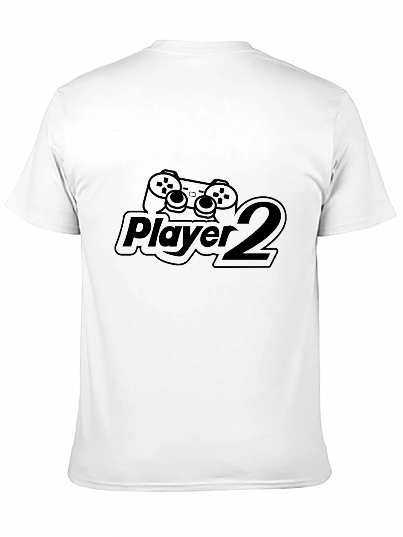 Player 2 Black T-Shirt - Gamer Style