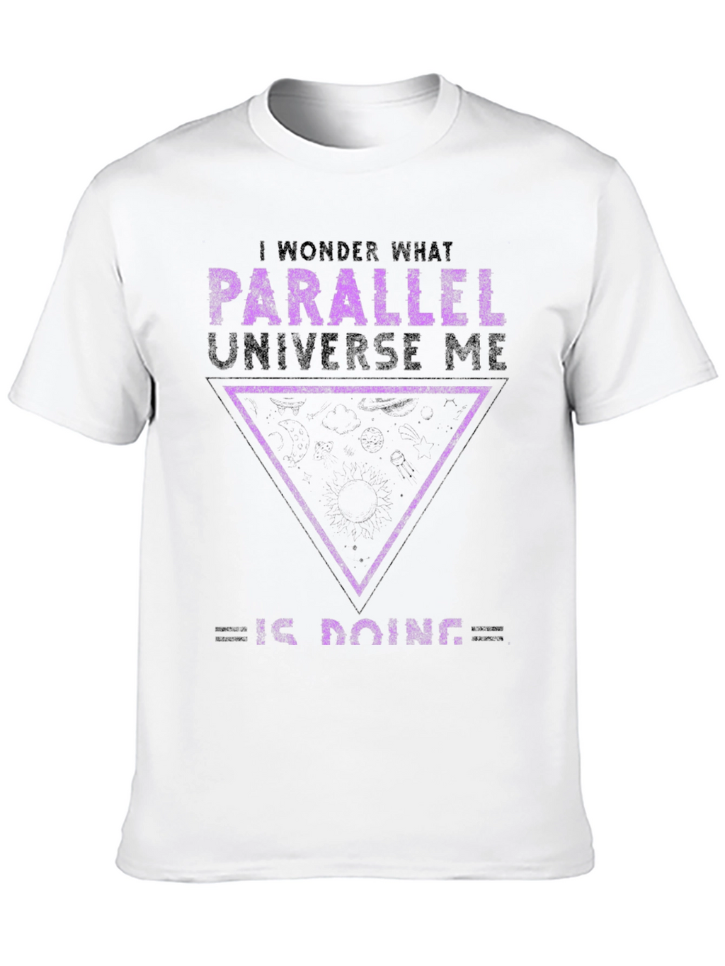 Parallel Universe Me Graphic T-Shirt - Black Cotton Tee