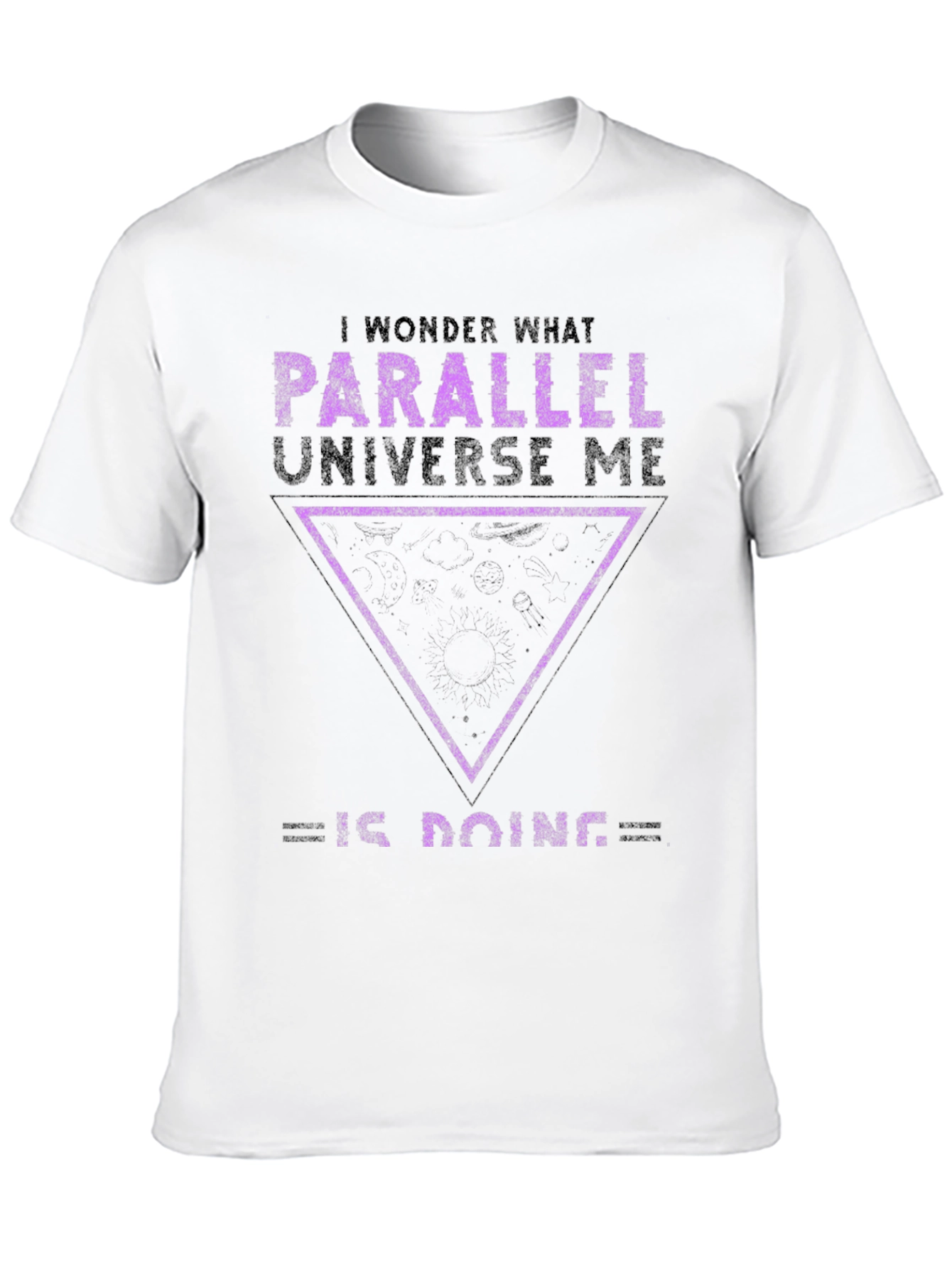 Parallel Universe Me Graphic T-Shirt - Black Cotton Tee