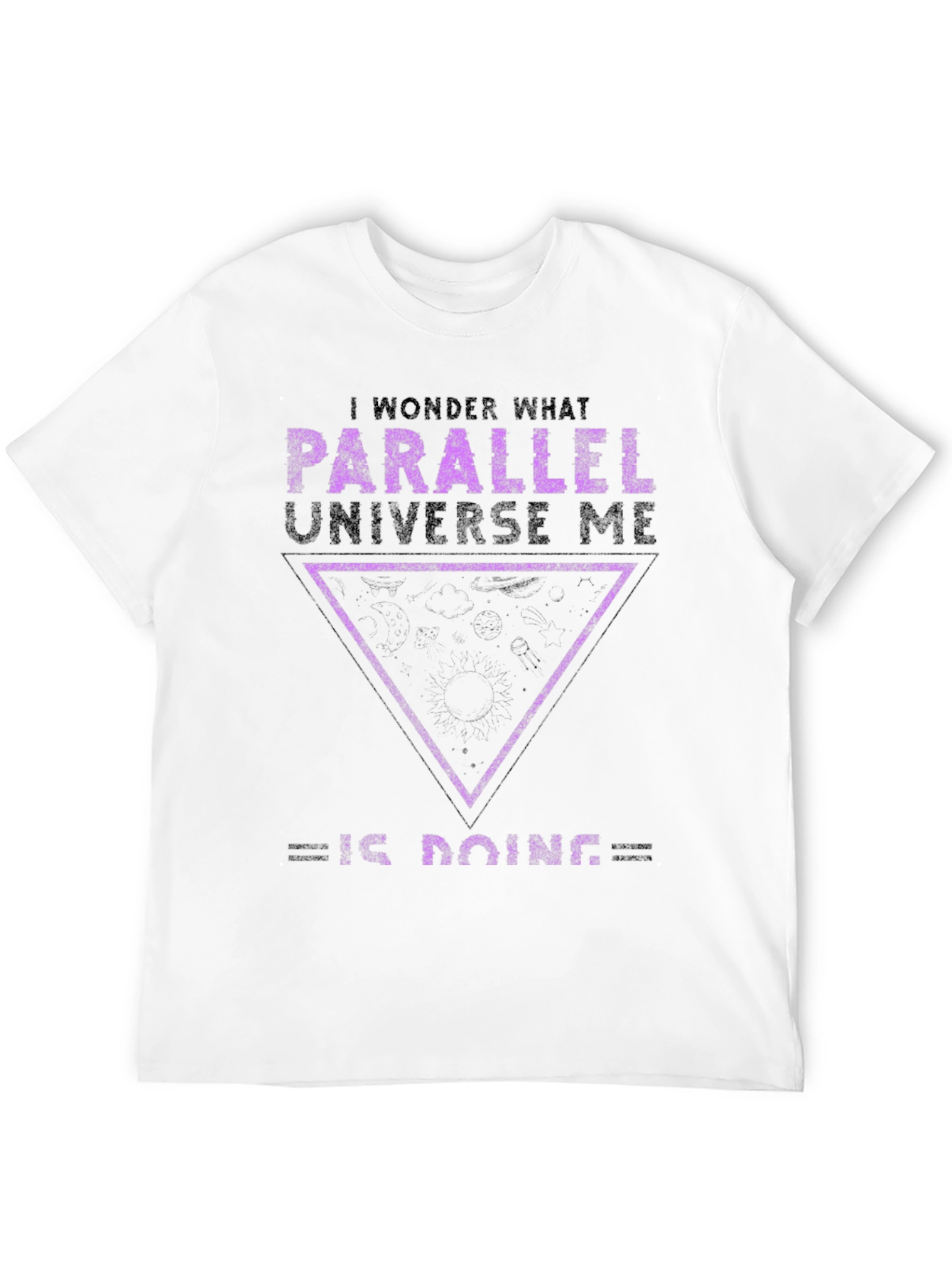 Parallel Universe Me Graphic T-Shirt - Black Cotton Tee