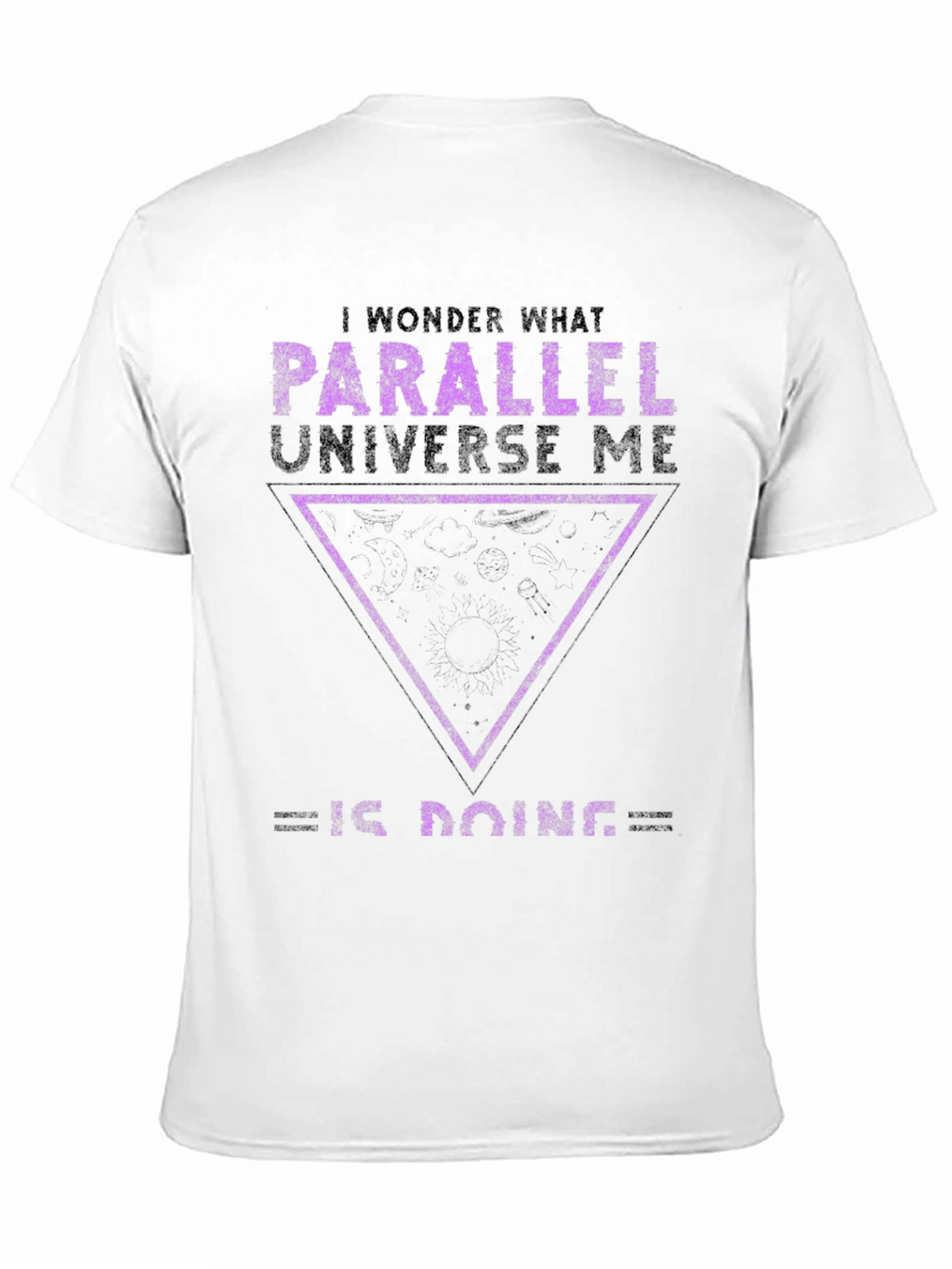 Parallel Universe Me Graphic T-Shirt - Black Cotton Tee
