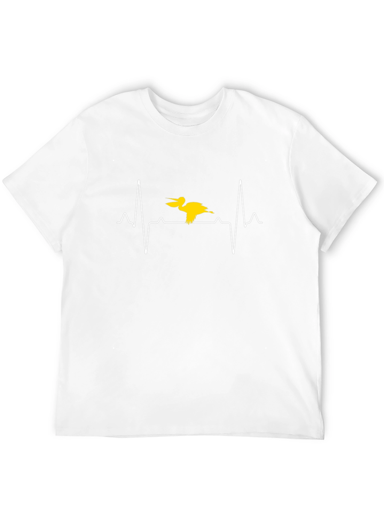 Pelican Heartbeat Graphic T-Shirt - Unique Design