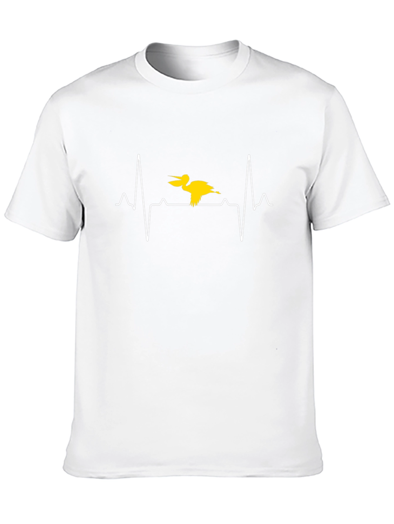 Pelican Heartbeat Graphic T-Shirt - Unique Design