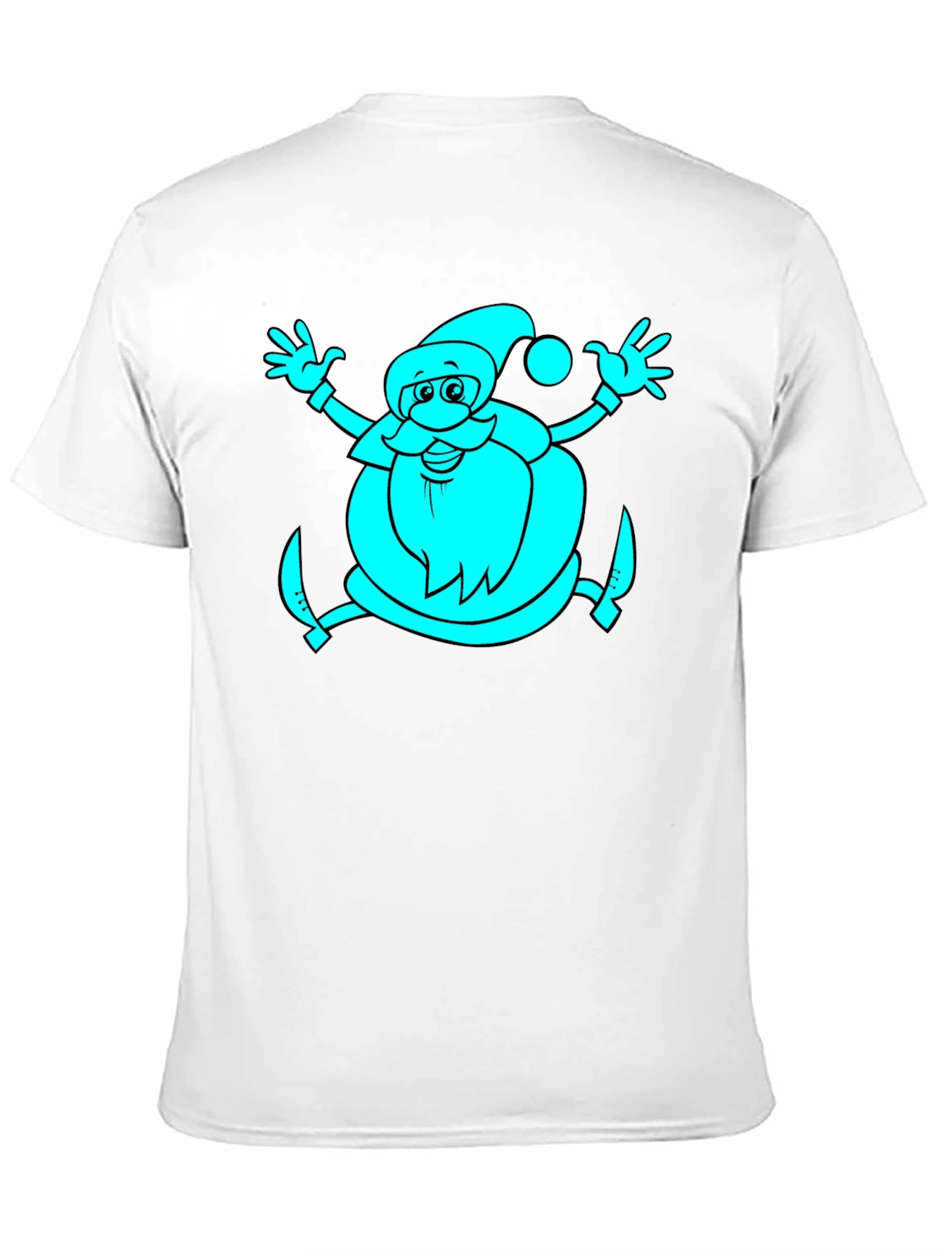Santa Graphic Black T-Shirt