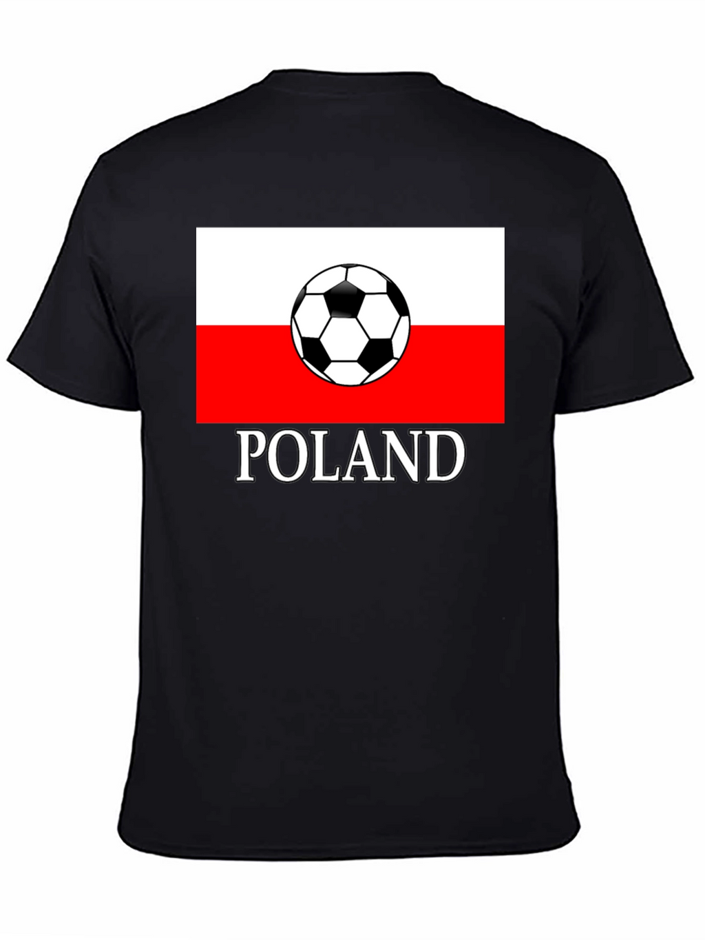 Poland Soccer Flag Graphic T-Shirt
