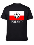 Poland Soccer Flag Graphic T-Shirt