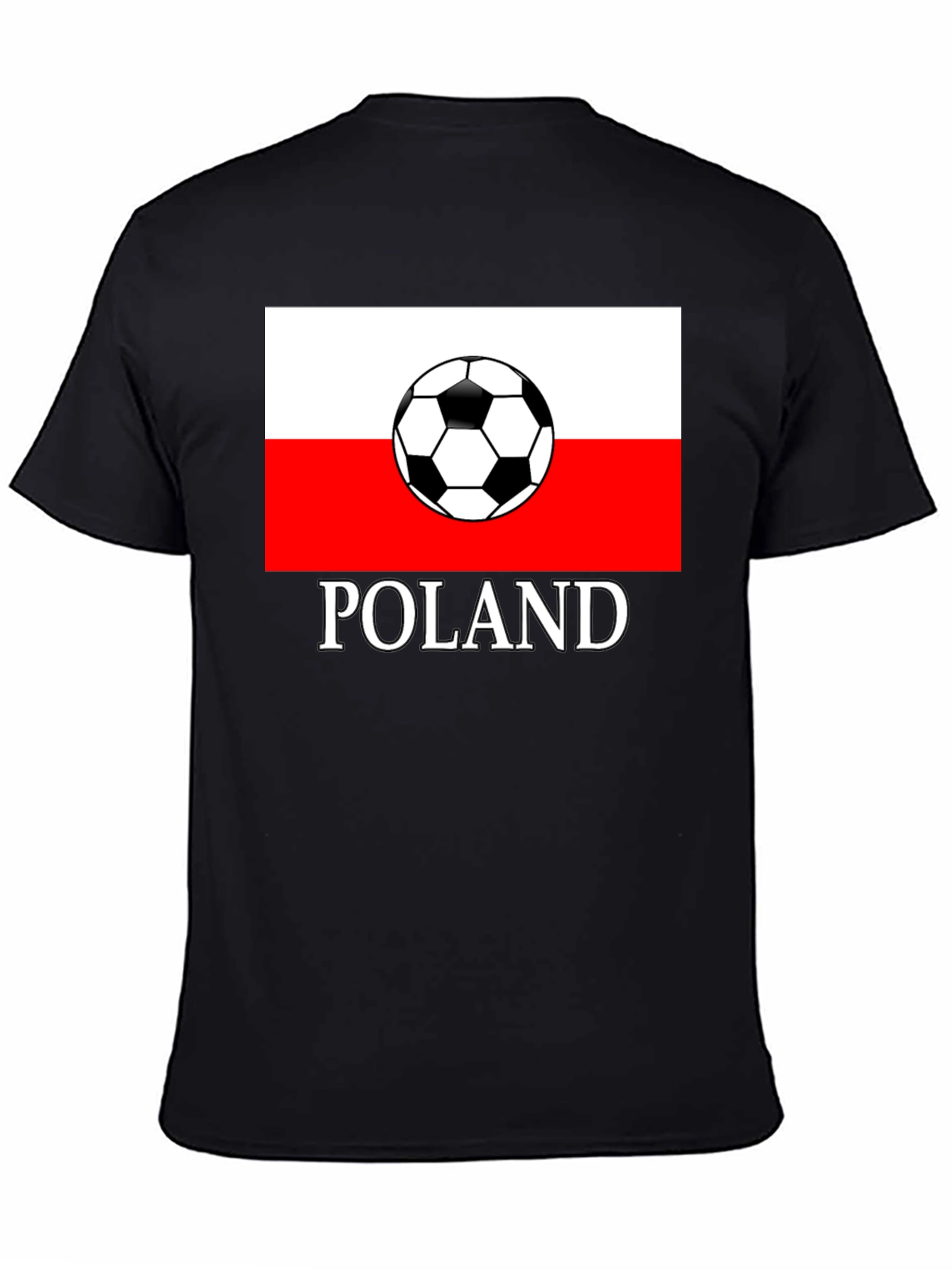 Poland Soccer Flag Graphic T-Shirt