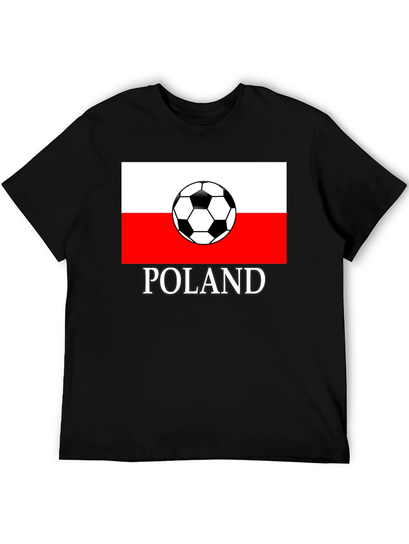 Poland Soccer Flag Graphic T-Shirt