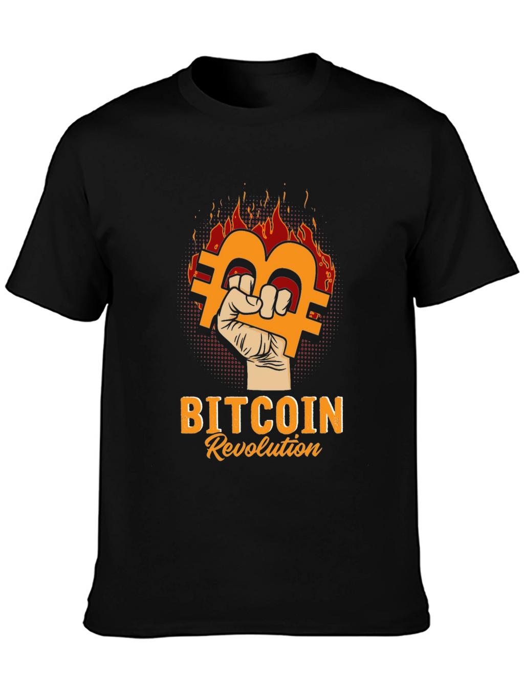 Bitcoin Revolution Graphic Tee - Crypto Apparel