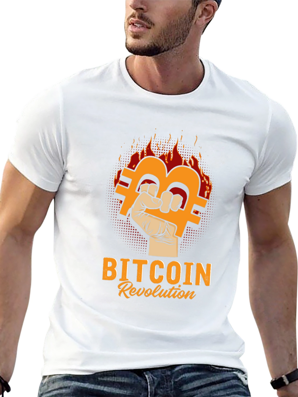 Bitcoin Revolution Graphic Tee - Crypto Apparel