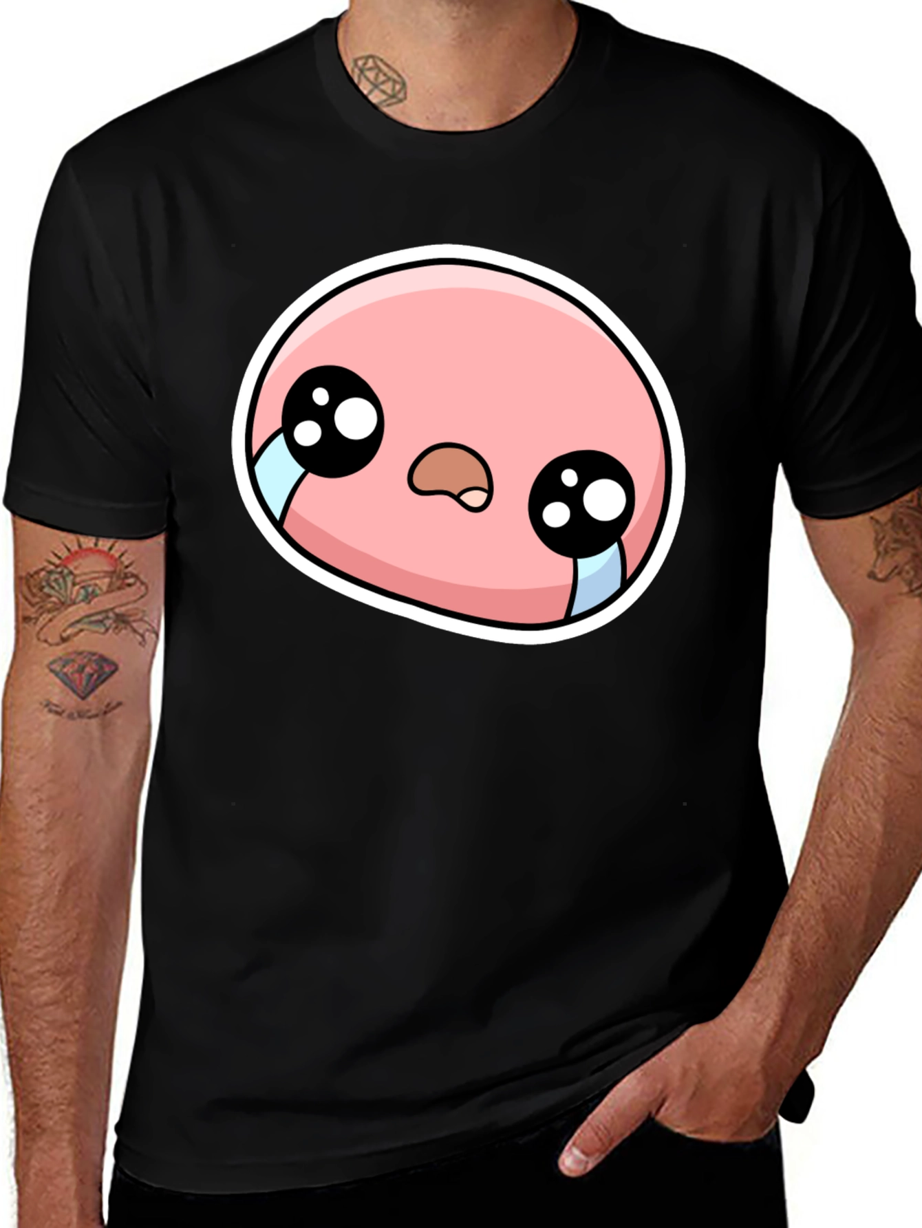 Sad Cartoon Character Graphic Tee
