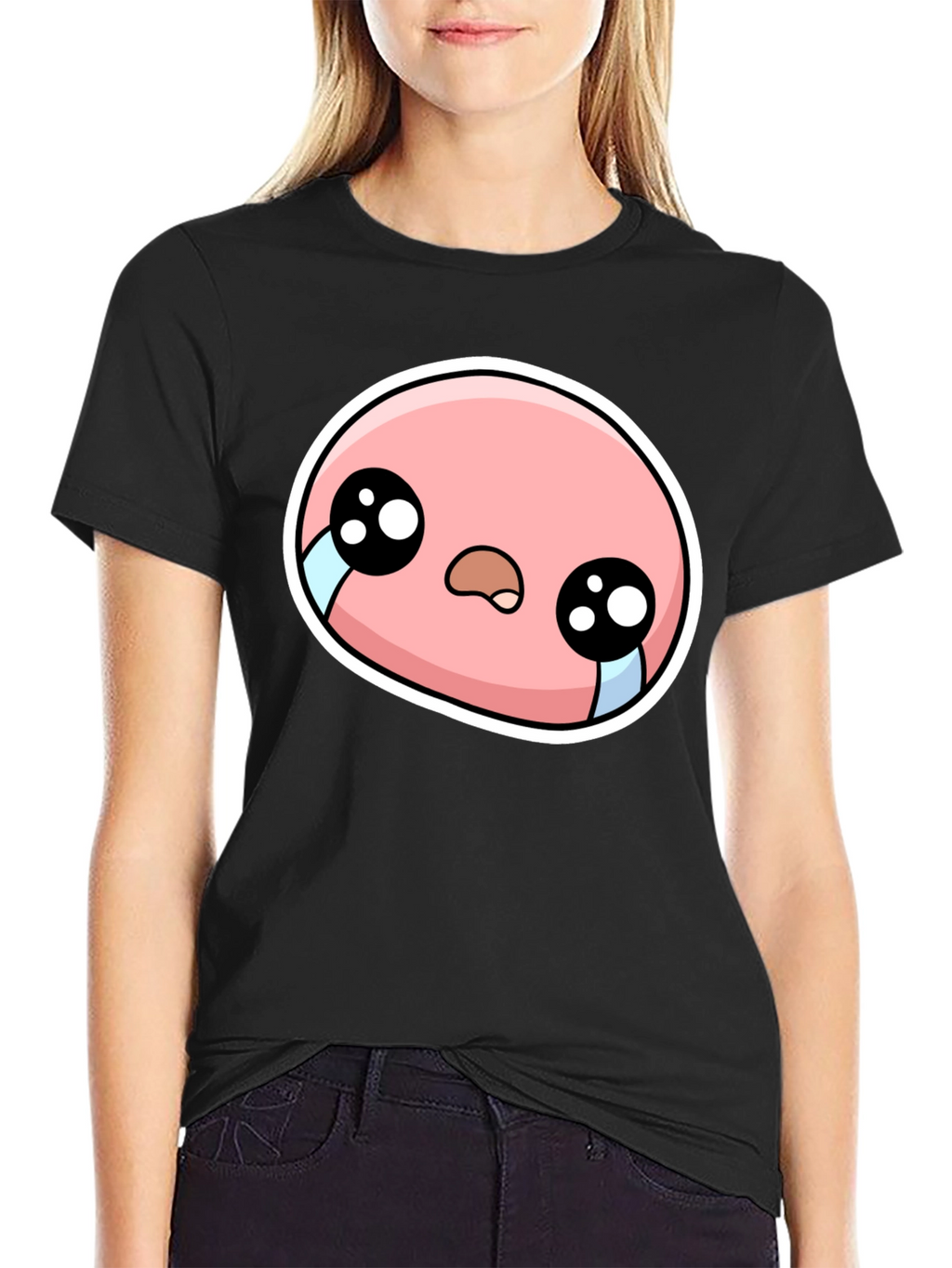 Sad Cartoon Character Graphic Tee