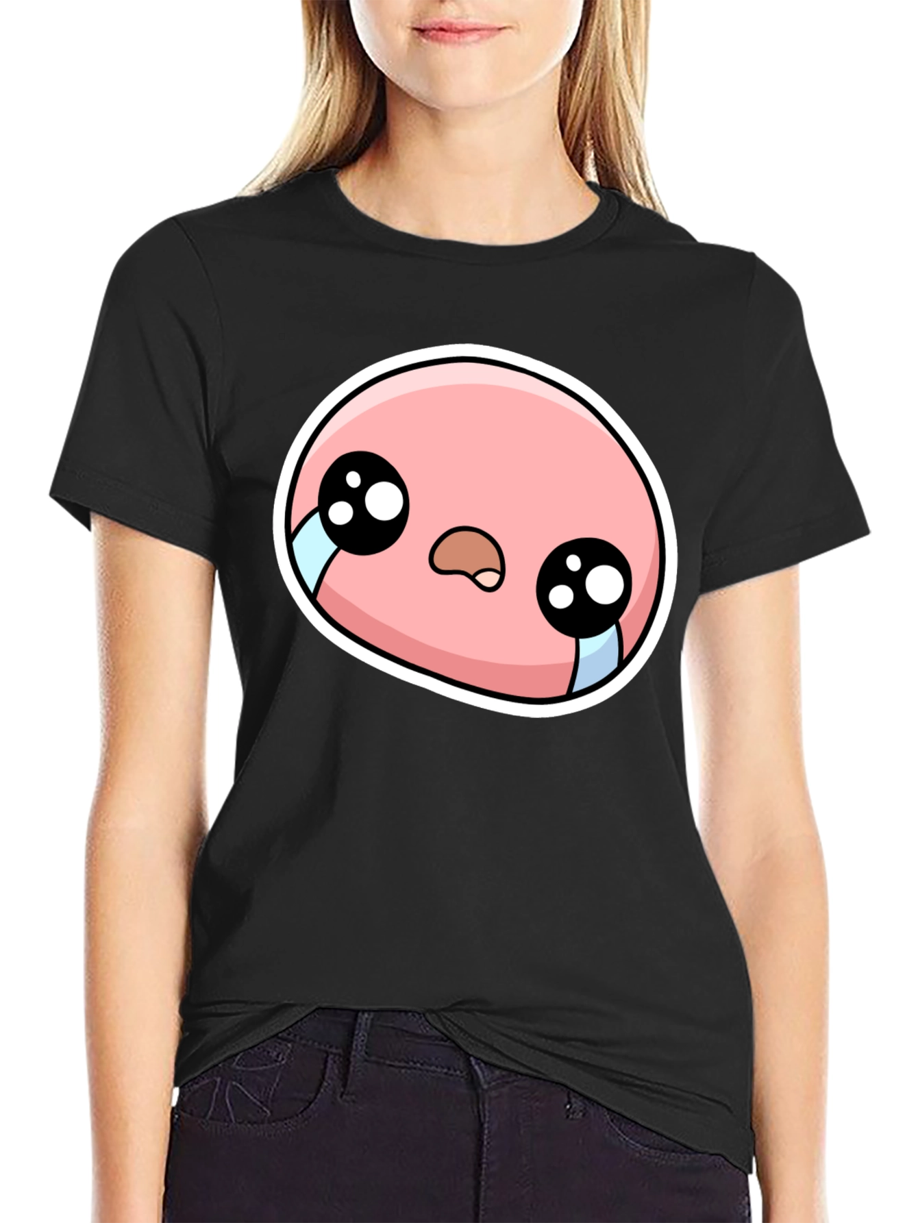 Sad Cartoon Character Graphic Tee