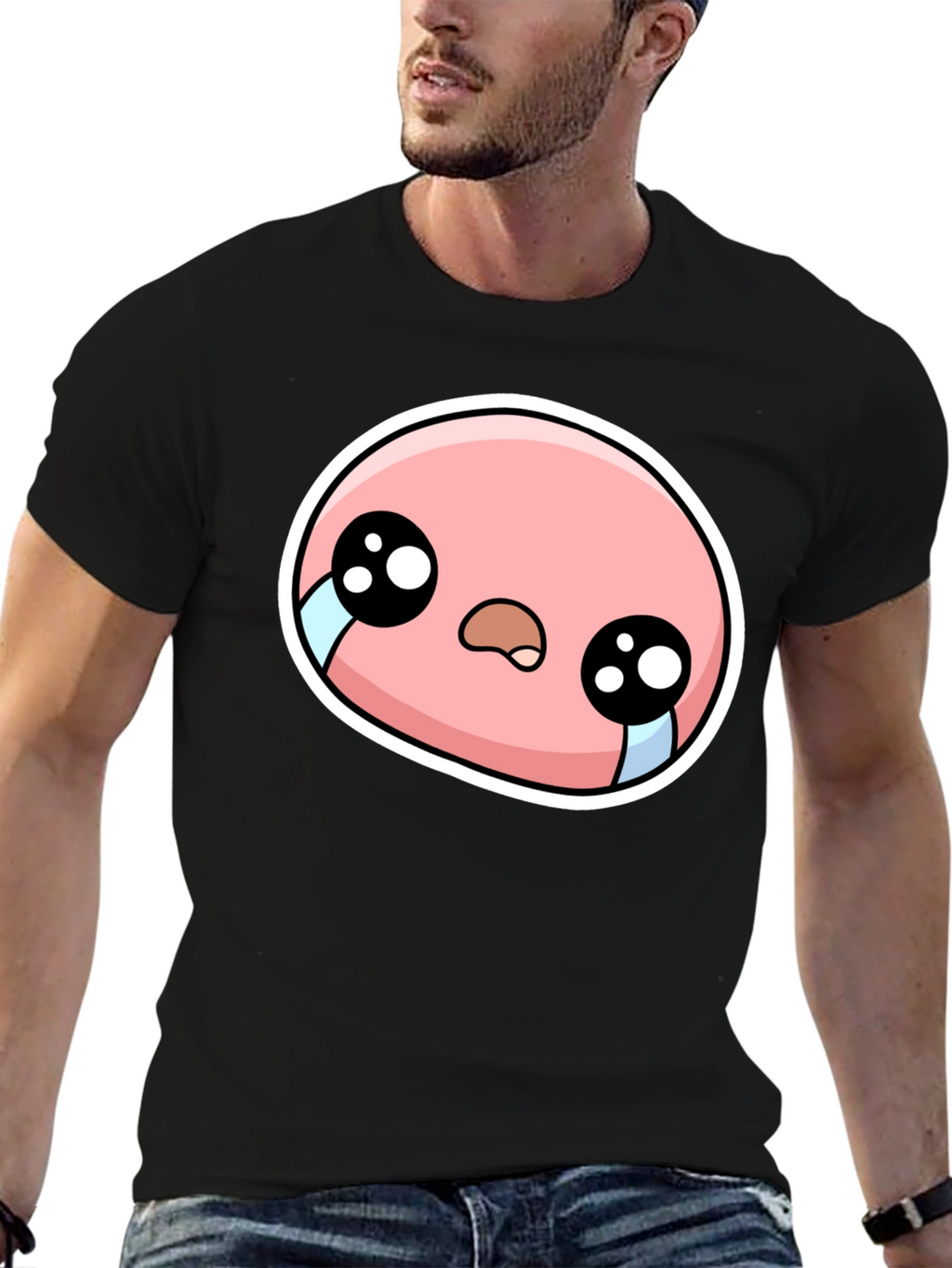 Sad Cartoon Character Graphic Tee