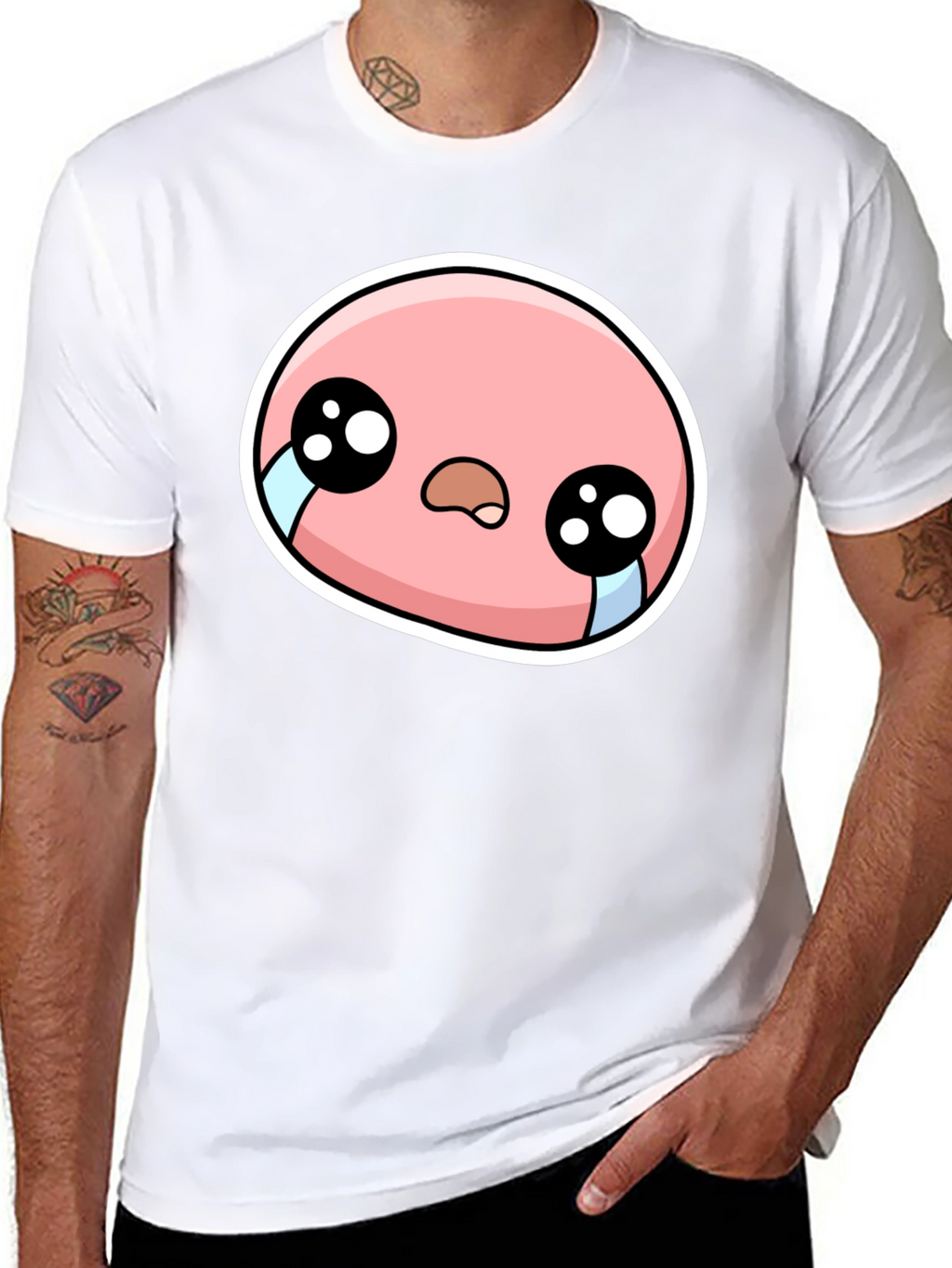 Sad Cartoon Character Graphic Tee