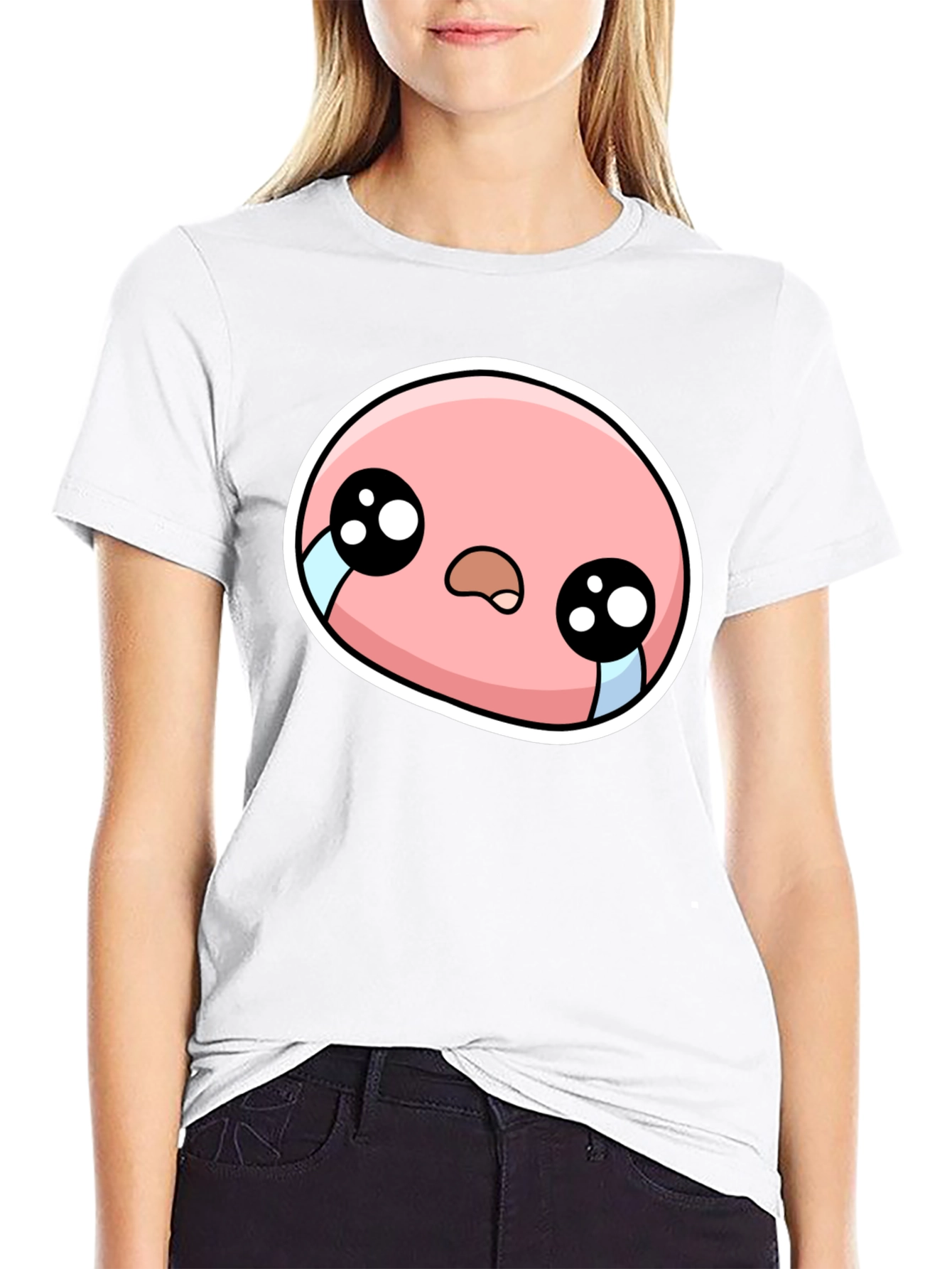 Sad Cartoon Character Graphic Tee