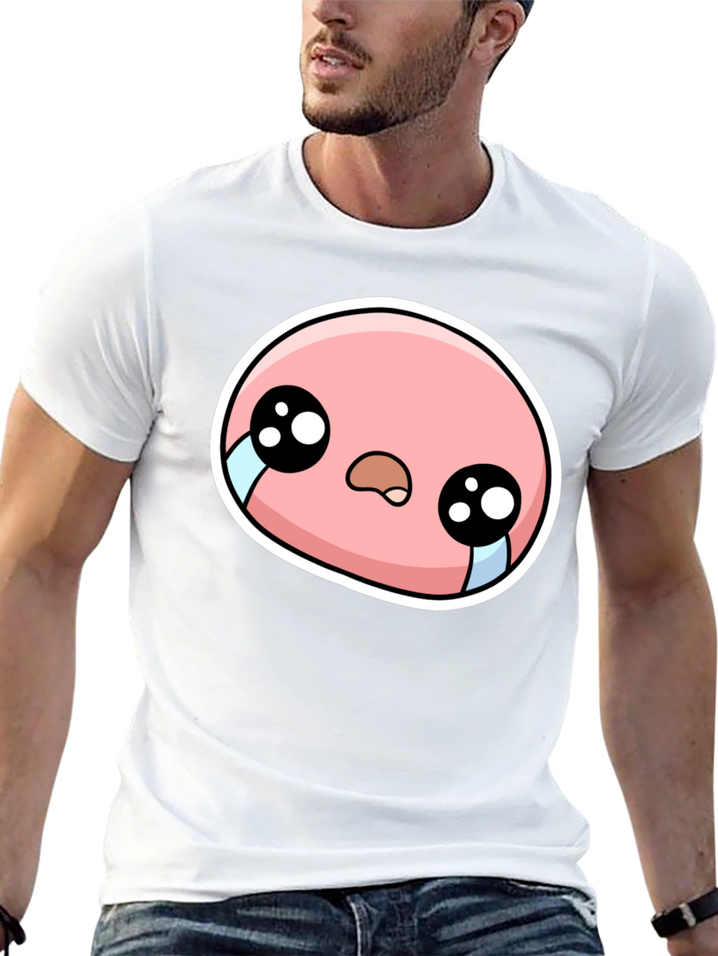 Sad Cartoon Character Graphic Tee