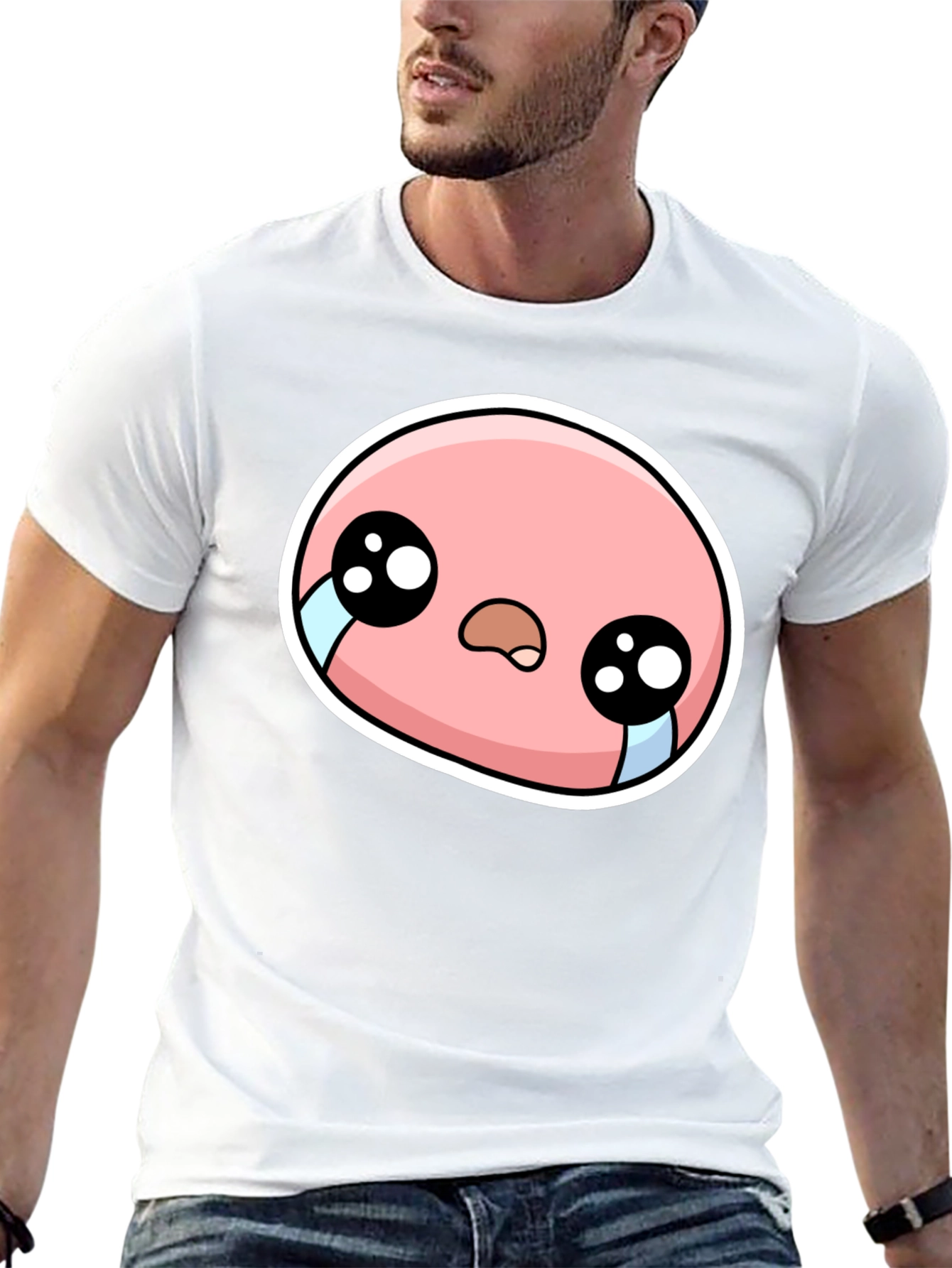 Sad Cartoon Character Graphic Tee