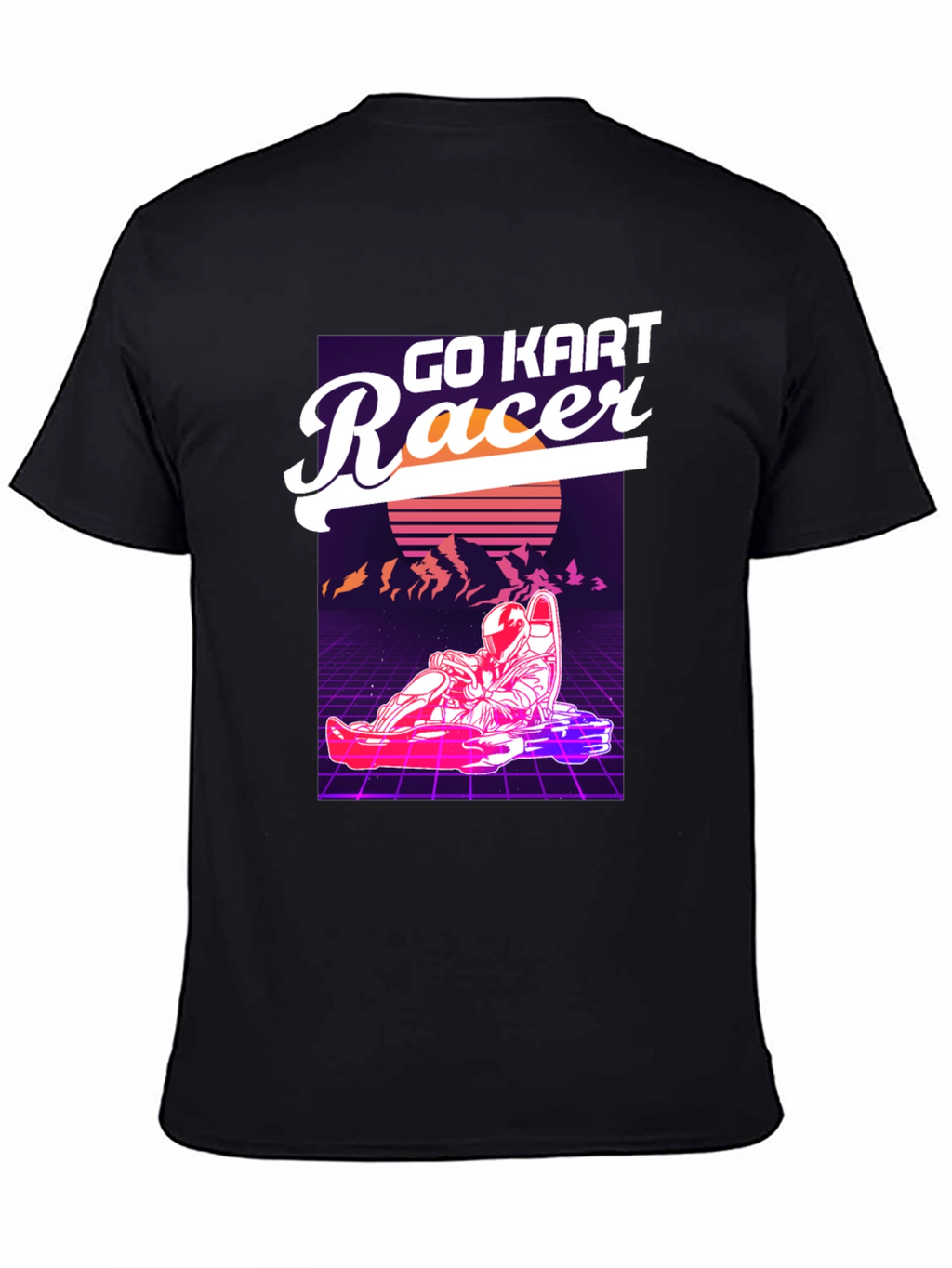 Go Kart Racer Graphic T-Shirt - Retro Design