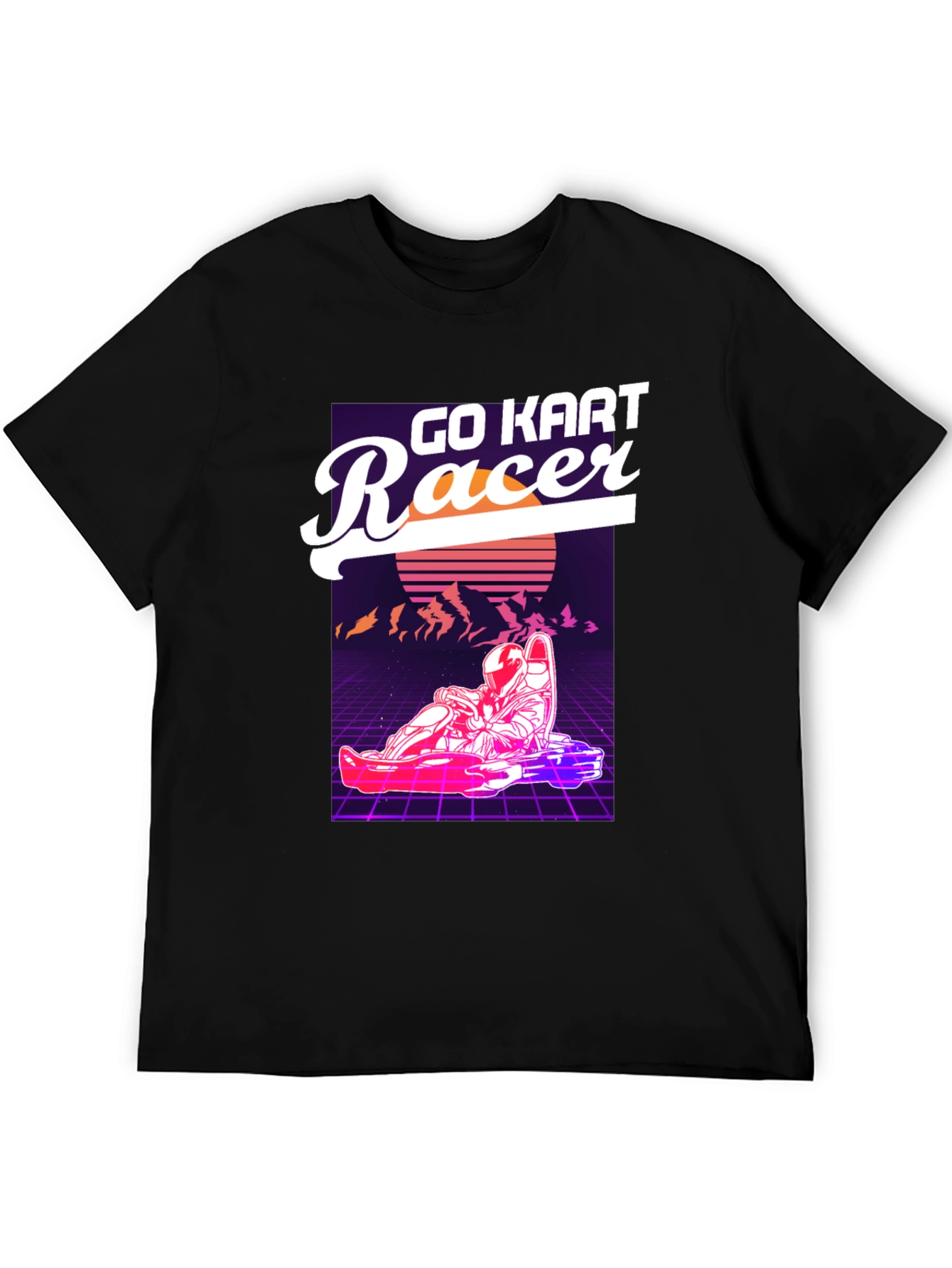 Go Kart Racer Graphic T-Shirt - Retro Design