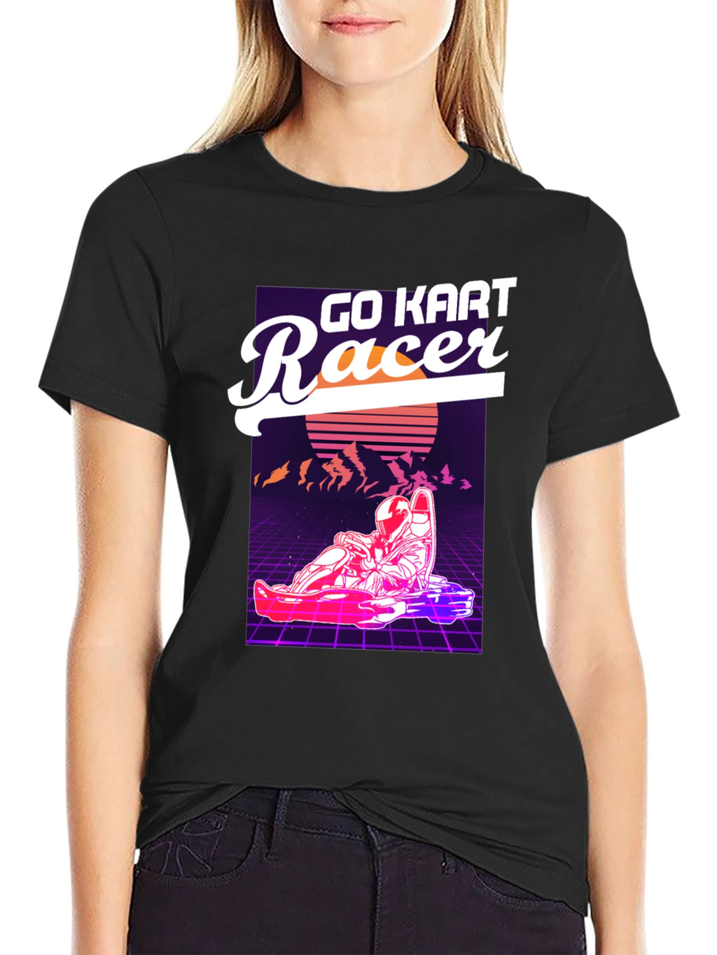 Go Kart Racer Graphic T-Shirt - Retro Design