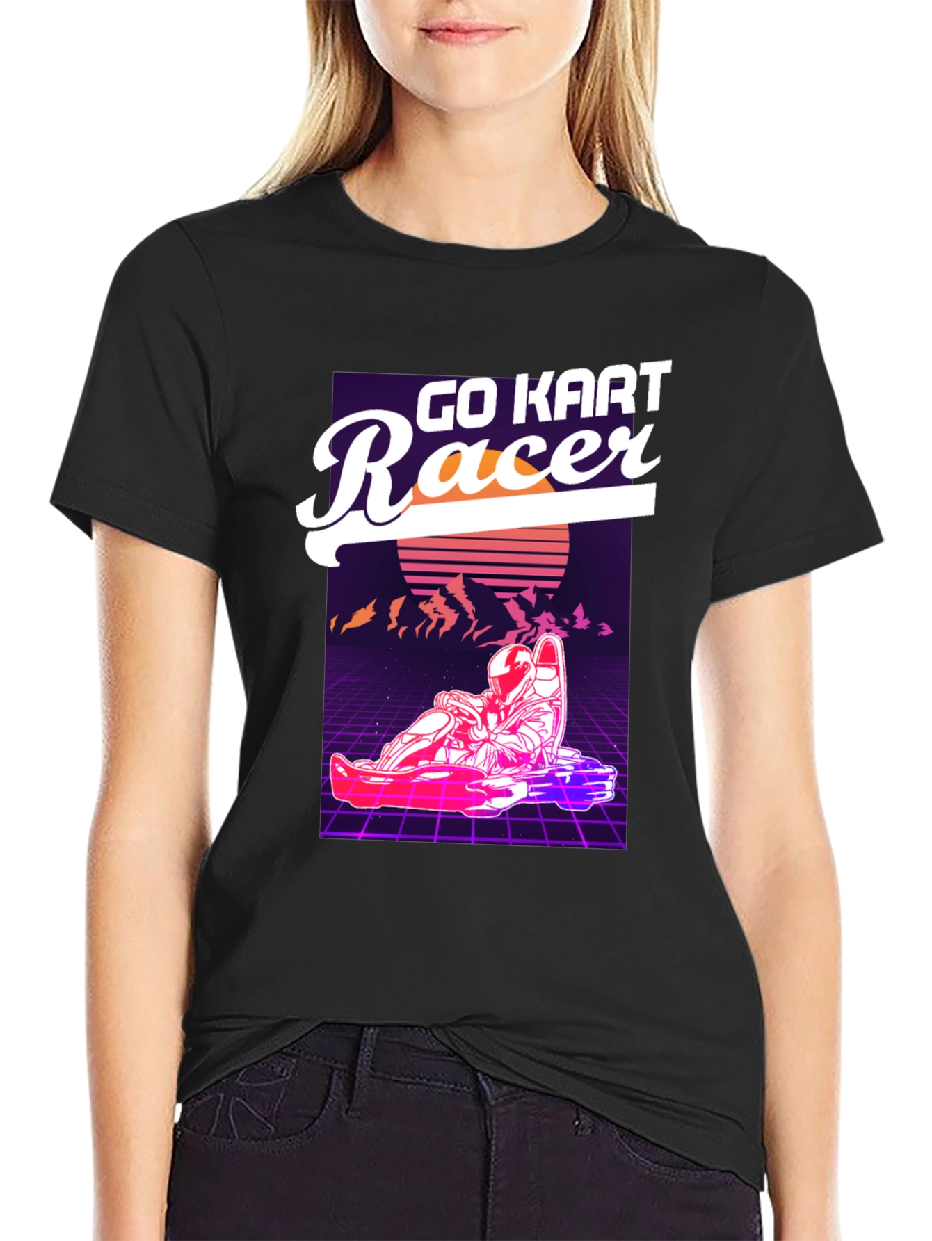 Go Kart Racer Graphic T-Shirt - Retro Design