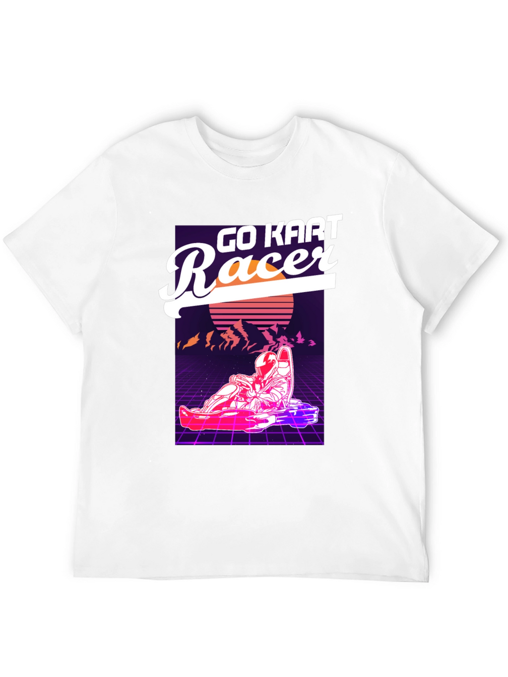 Go Kart Racer Graphic T-Shirt - Retro Design