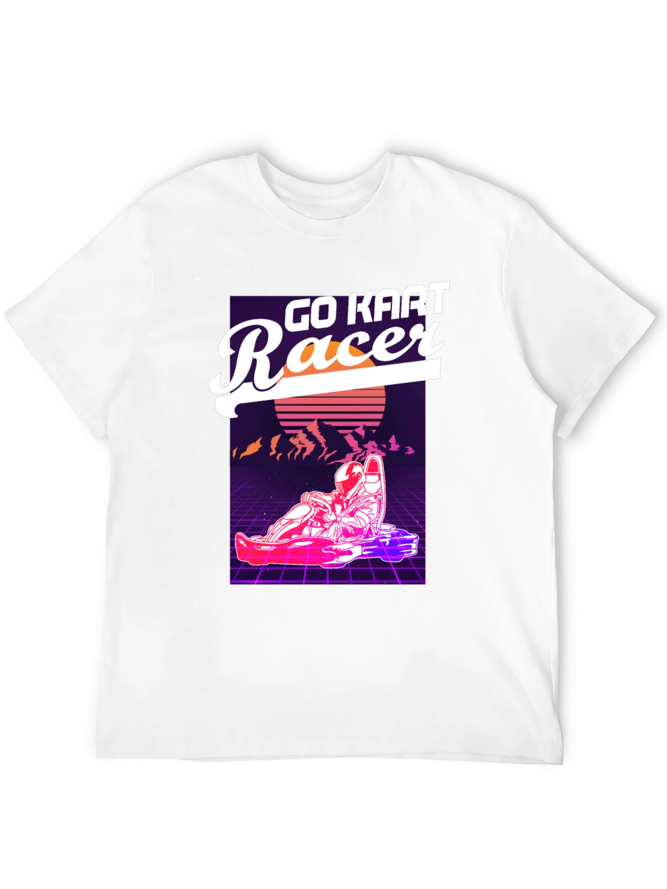 Go Kart Racer Graphic T-Shirt - Retro Design