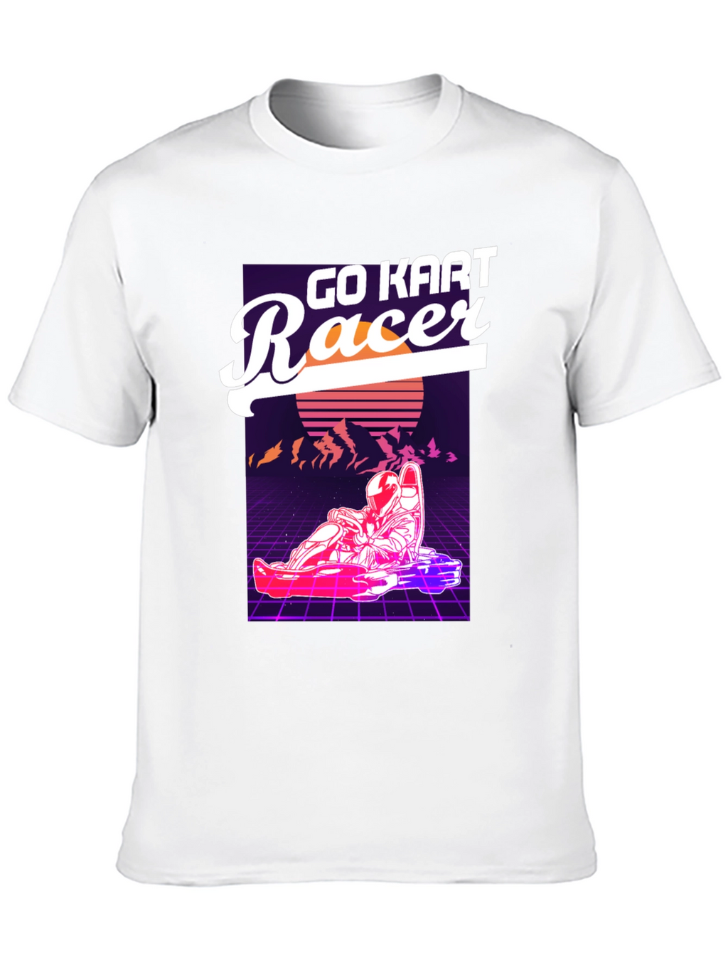 Go Kart Racer Graphic T-Shirt - Retro Design