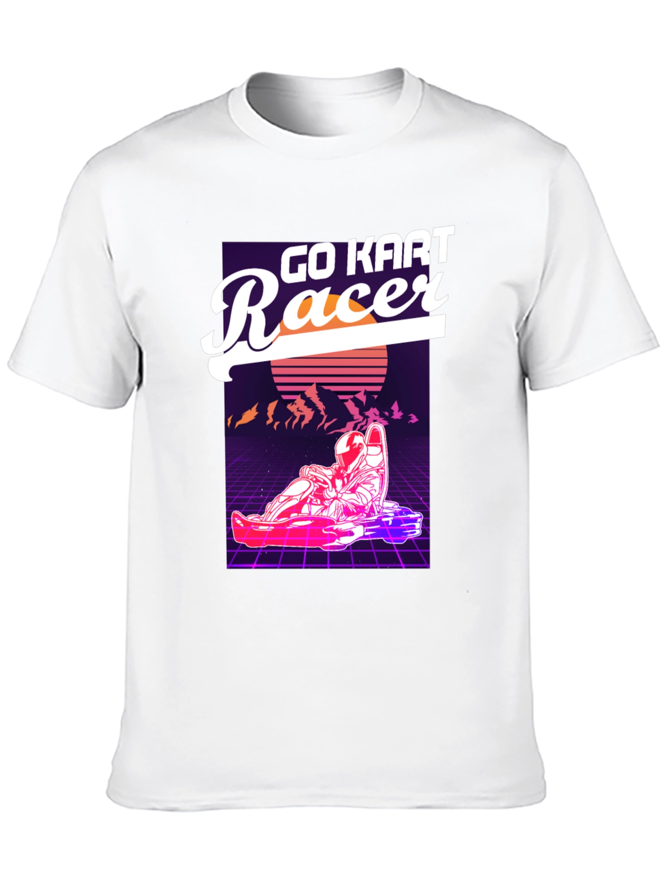 Go Kart Racer Graphic T-Shirt - Retro Design