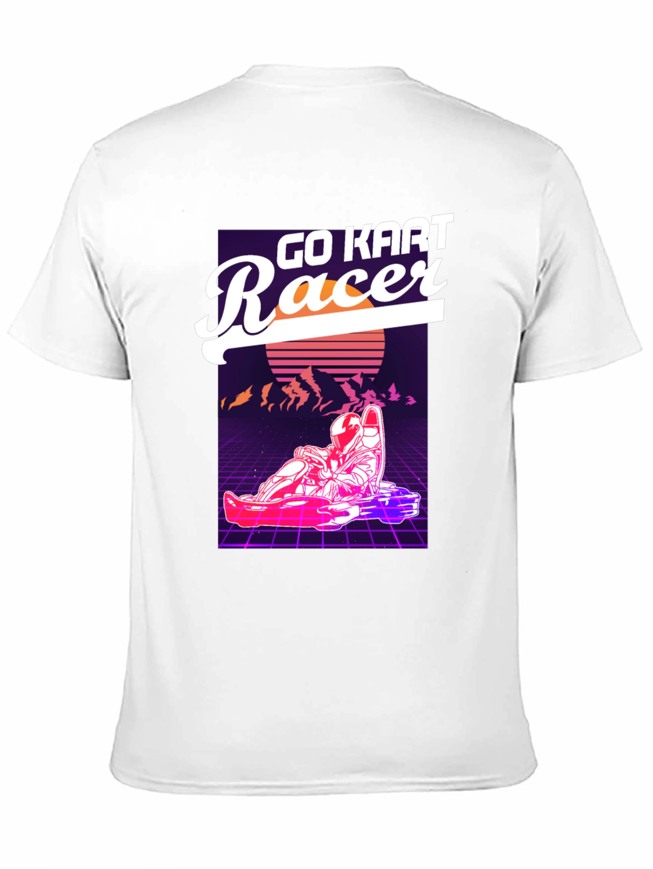 Go Kart Racer Graphic T-Shirt - Retro Design