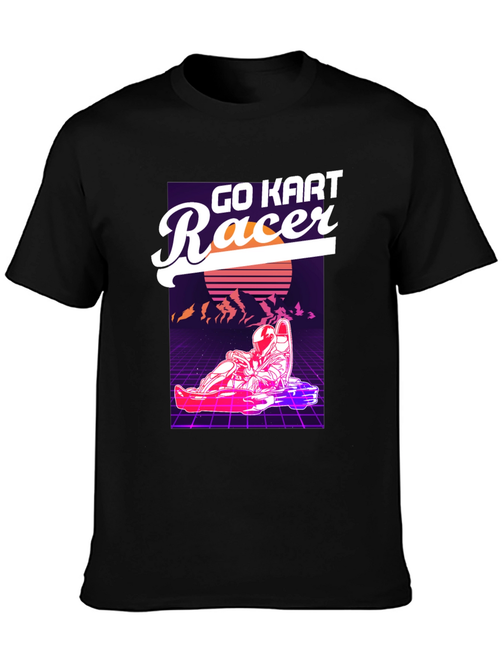Go Kart Racer Graphic T-Shirt - Retro Design