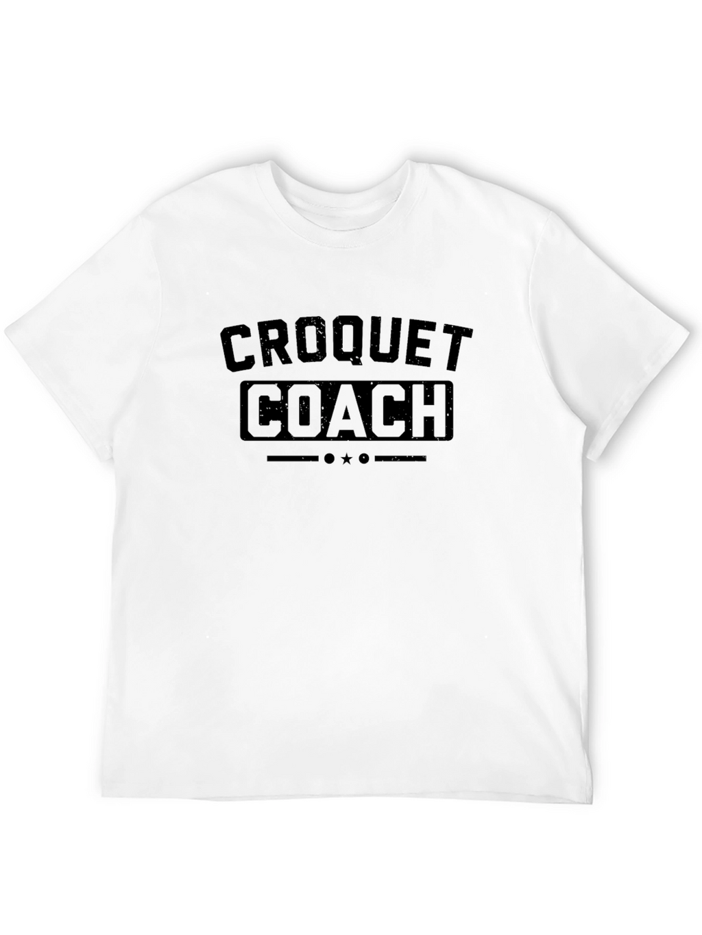 Croquet Coach Black T-Shirt