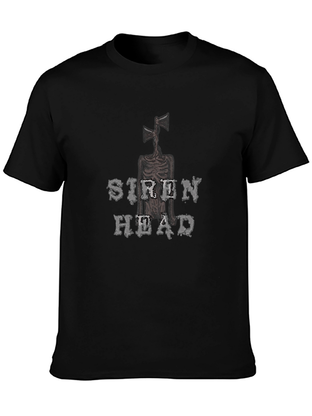 Siren Head Graphic Tee - Black Novelty T-Shirt