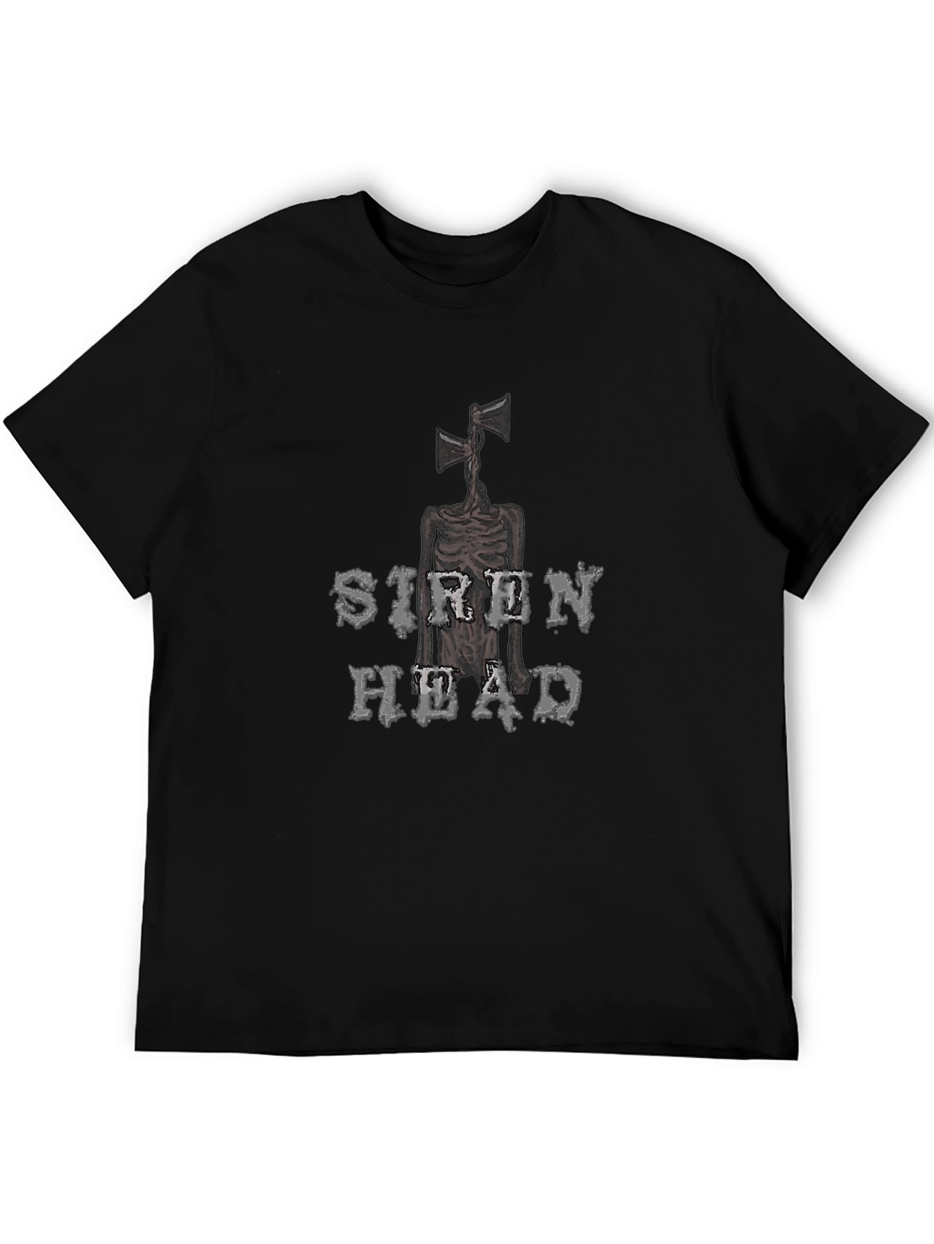 Siren Head Graphic Tee - Black Novelty T-Shirt