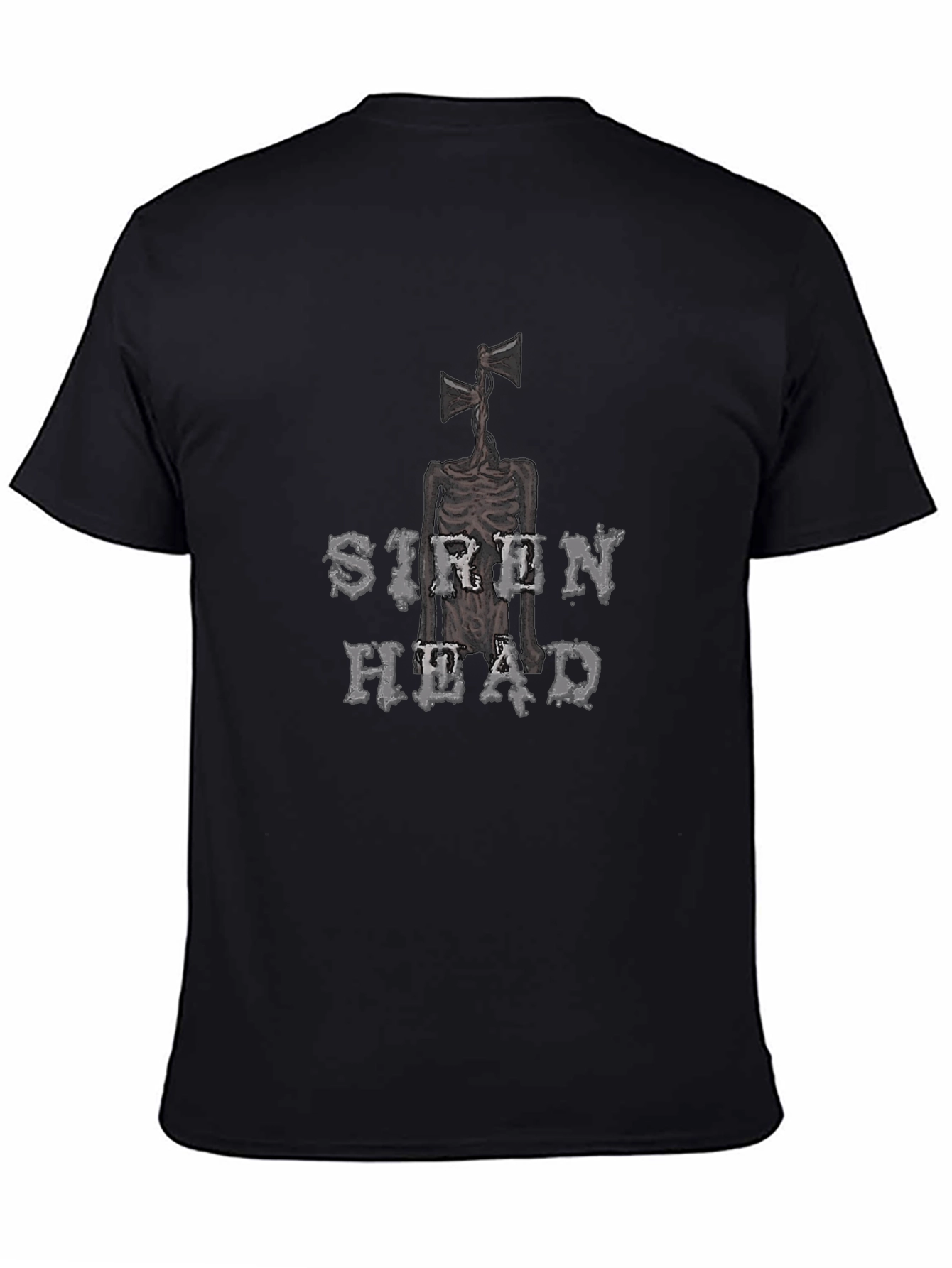Siren Head Graphic Tee - Black Novelty T-Shirt
