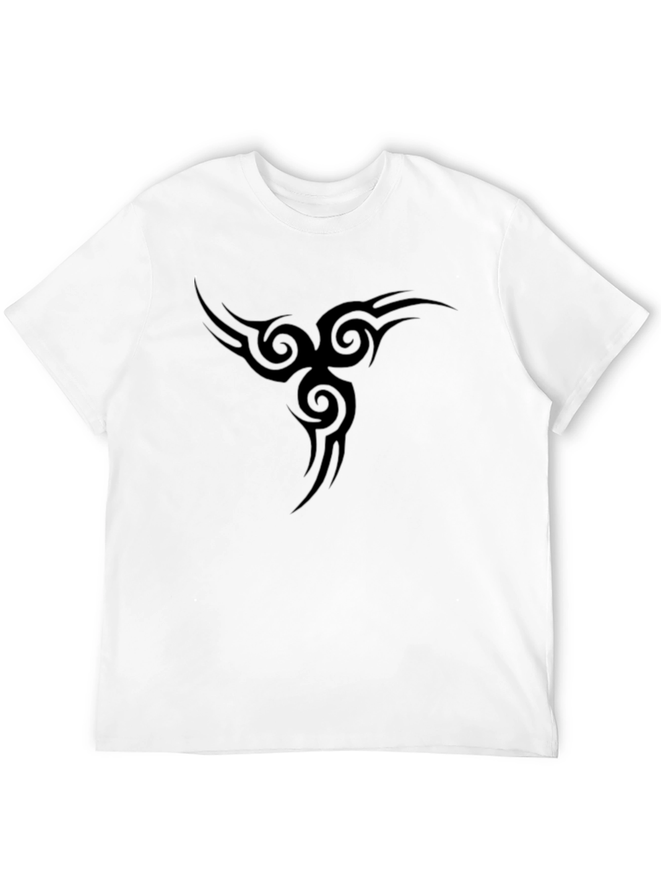 Black T-Shirt with Tribal Design