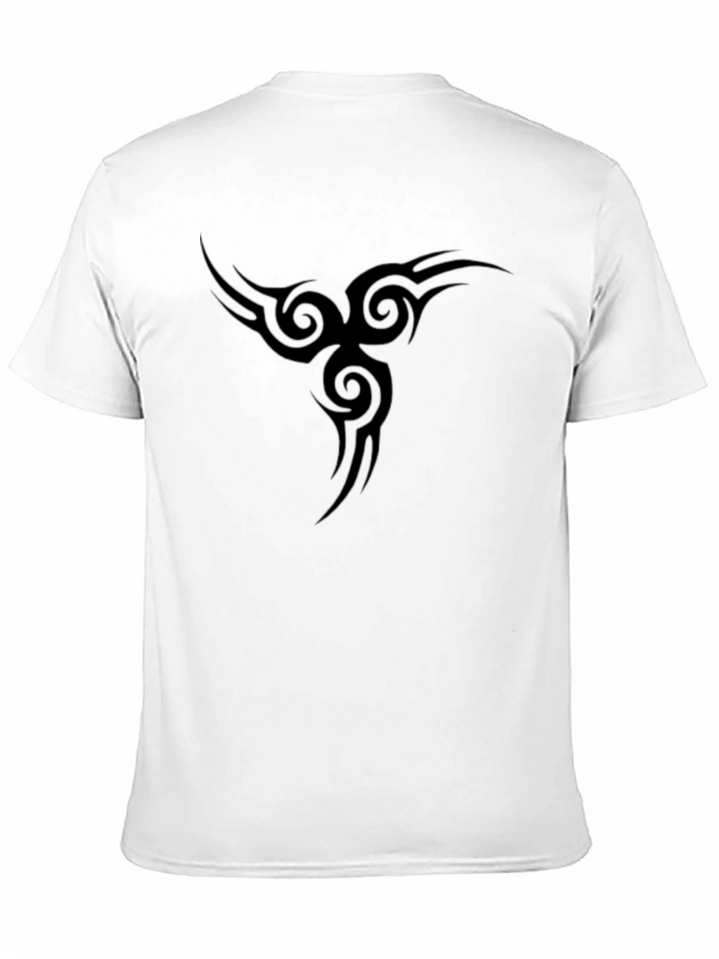 Black T-Shirt with Tribal Design