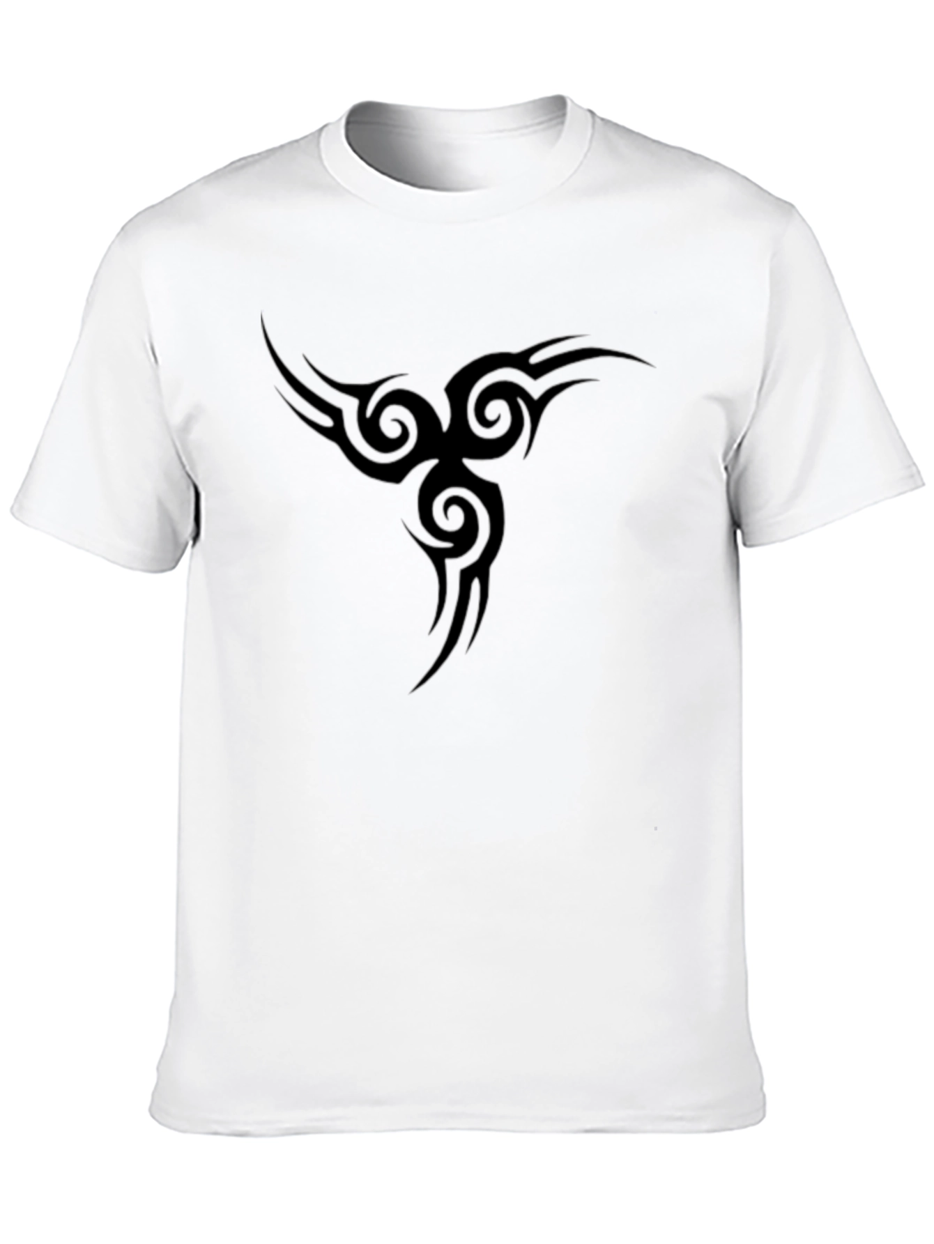 Black T-Shirt with Tribal Design