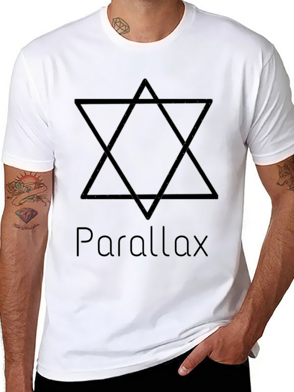 Parallax Star Graphic Black T-Shirt