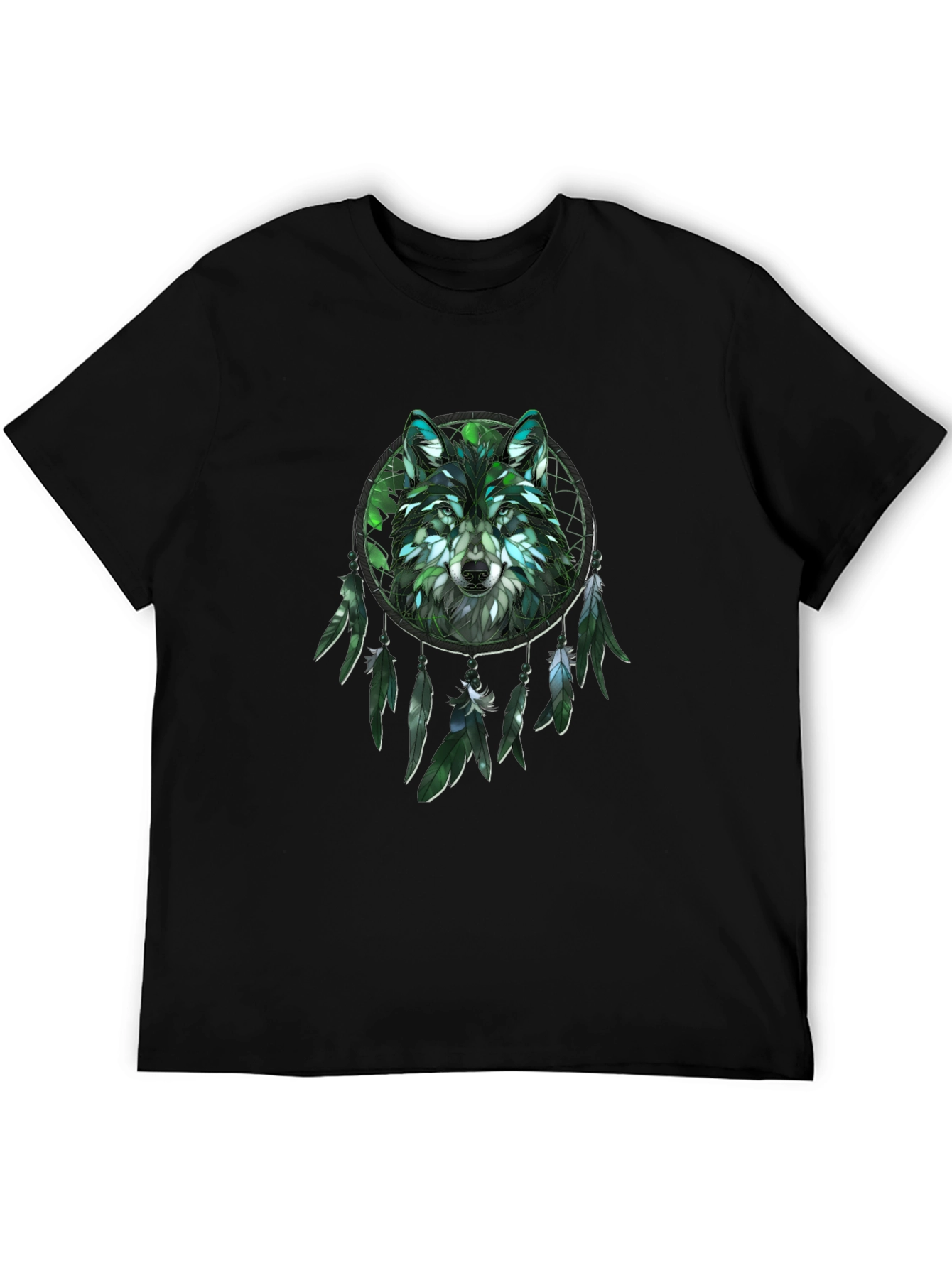 Wolf Dreamcatcher Graphic T-Shirt