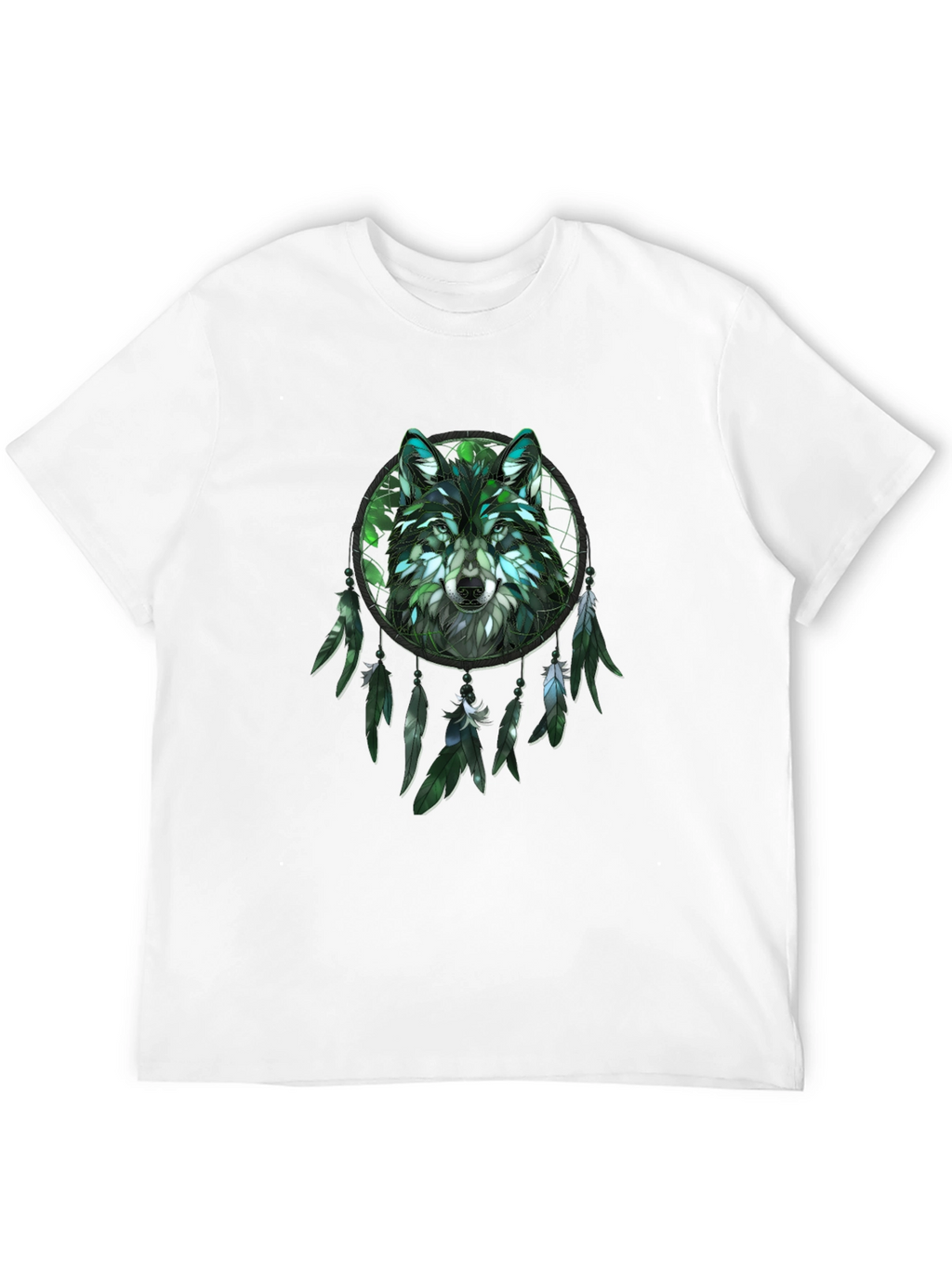 Wolf Dreamcatcher Graphic T-Shirt