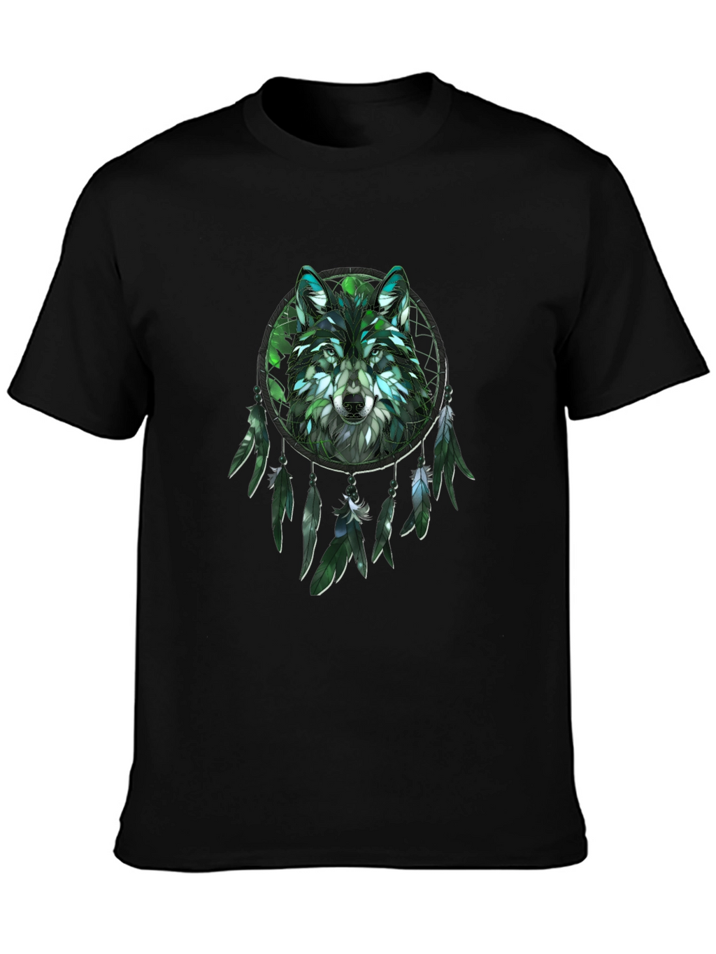 Wolf Dreamcatcher Graphic T-Shirt