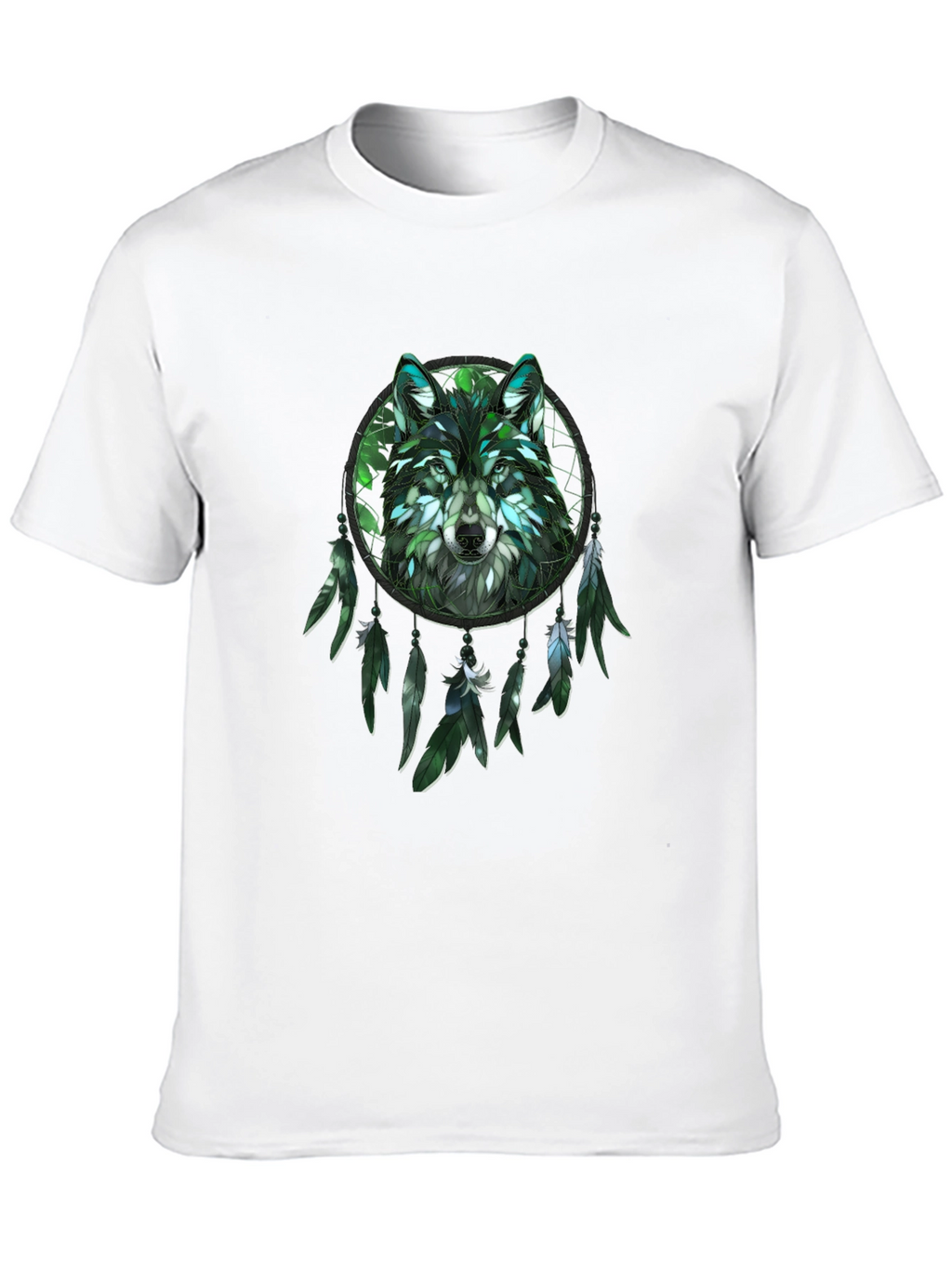 Wolf Dreamcatcher Graphic T-Shirt