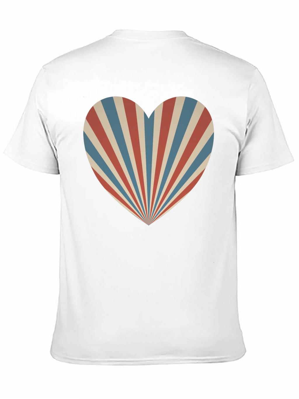 Retro Heart Ray Graphic Tee - Stylish Comfort
