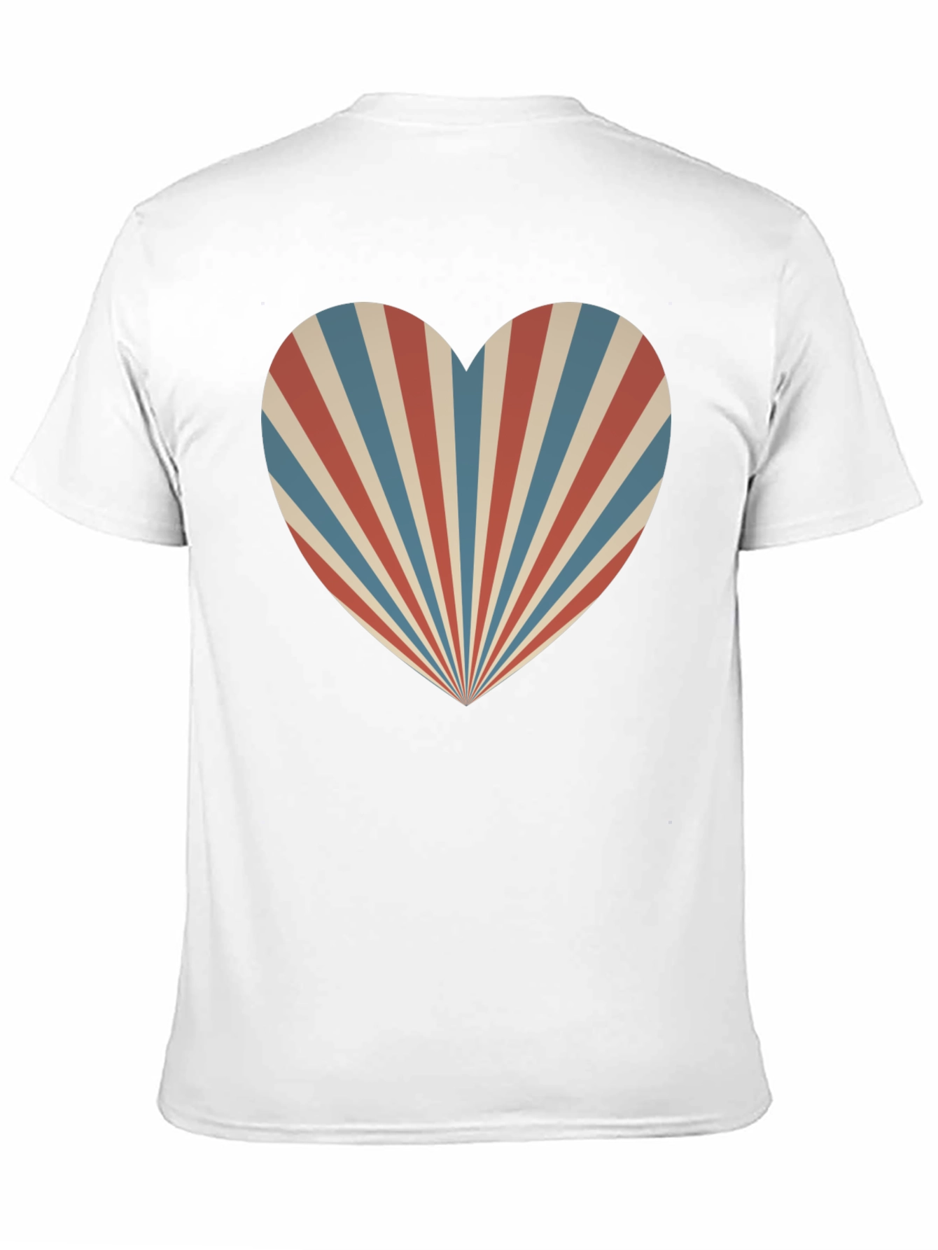 Retro Heart Ray Graphic Tee - Stylish Comfort