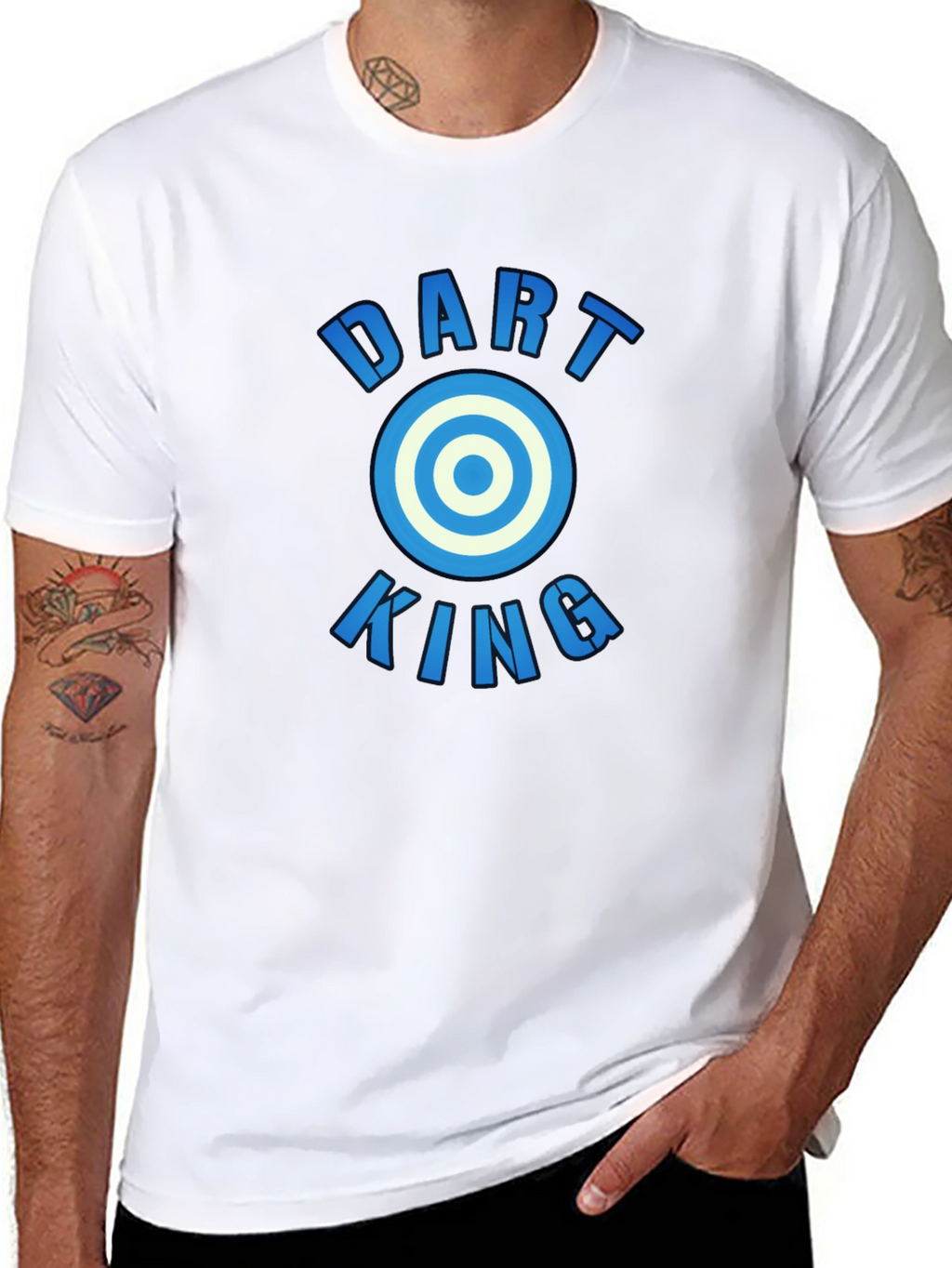 Dart King Graphic T-Shirt - Casual Cotton Tee