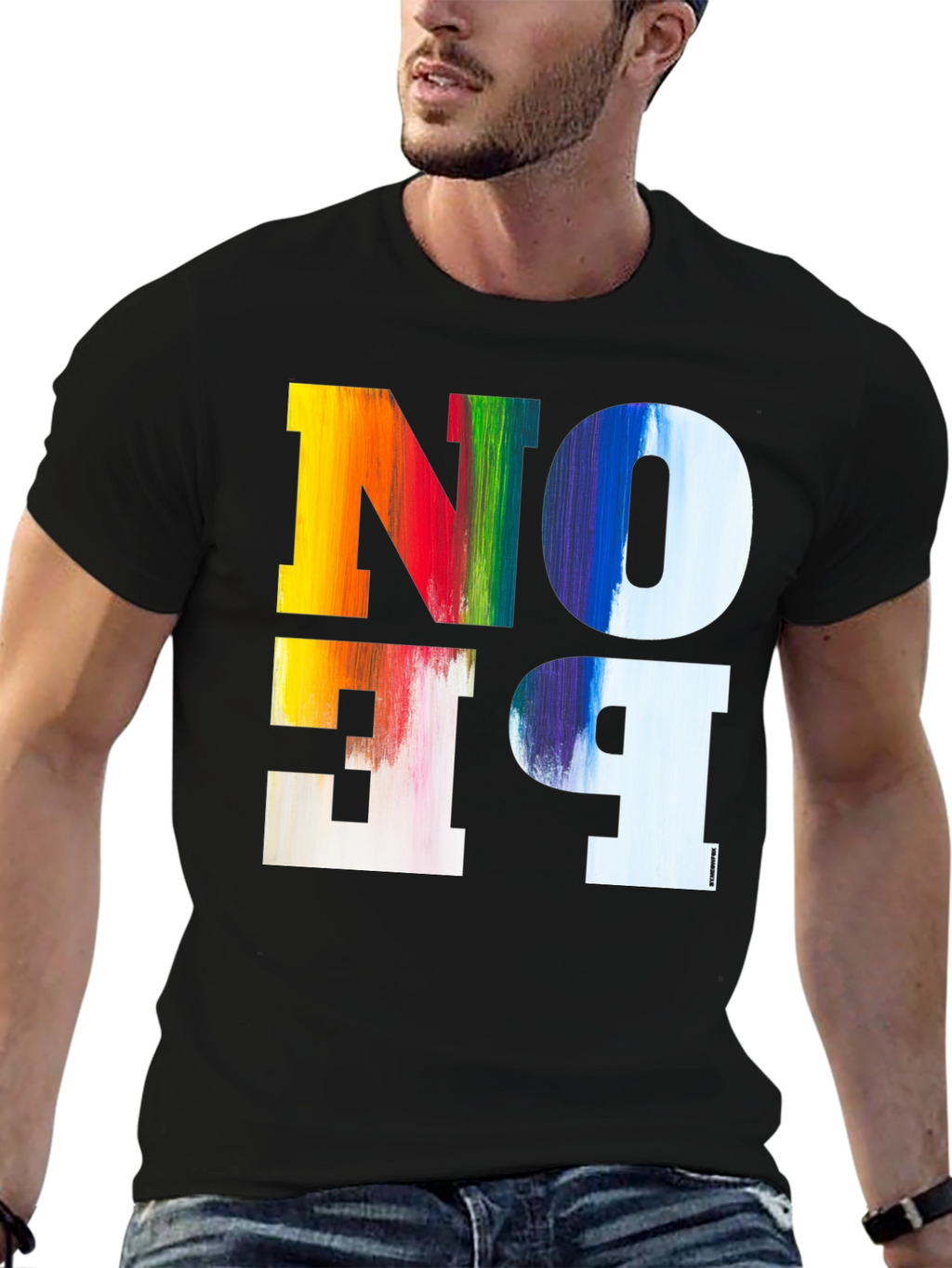 Colorful No Be T-Shirt